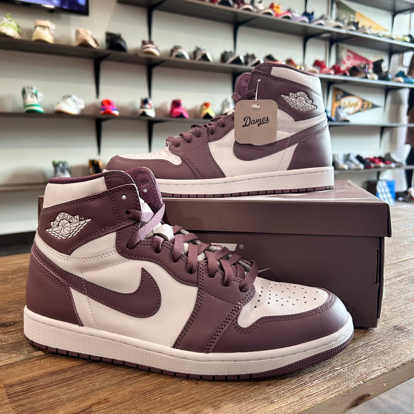 Purple violet Jordan 1’s
