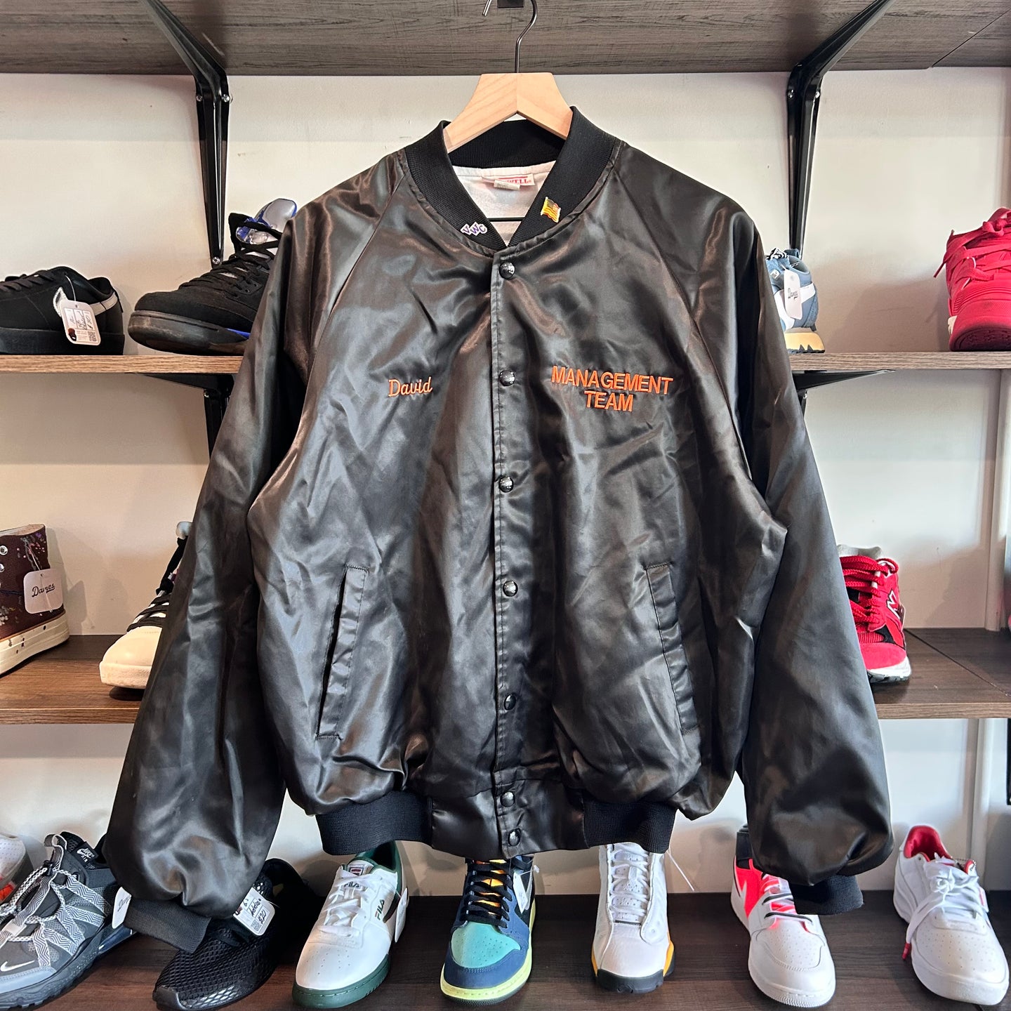 Vintage satin work jacket