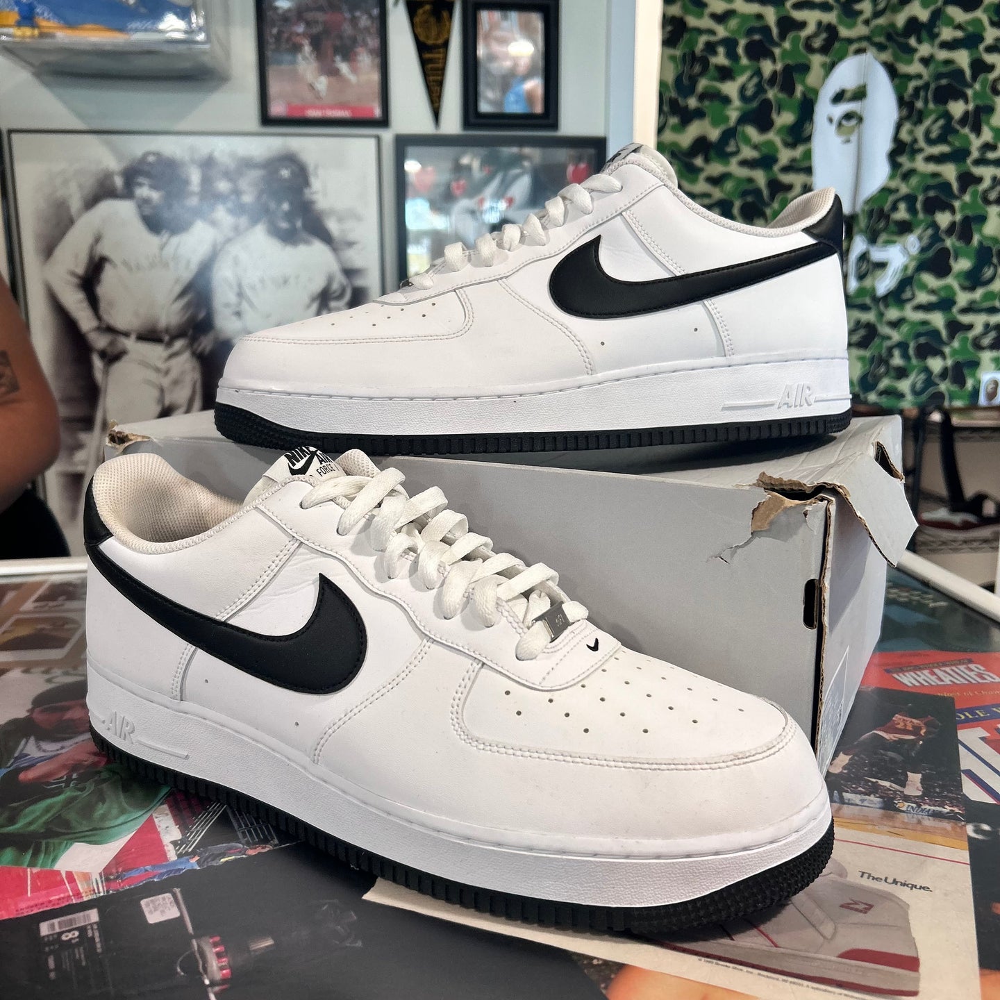 White and black af1 ( pre owned )