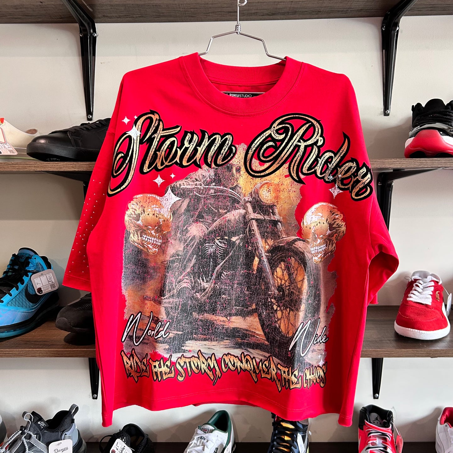Storm Ryder’s street wear T-shirt