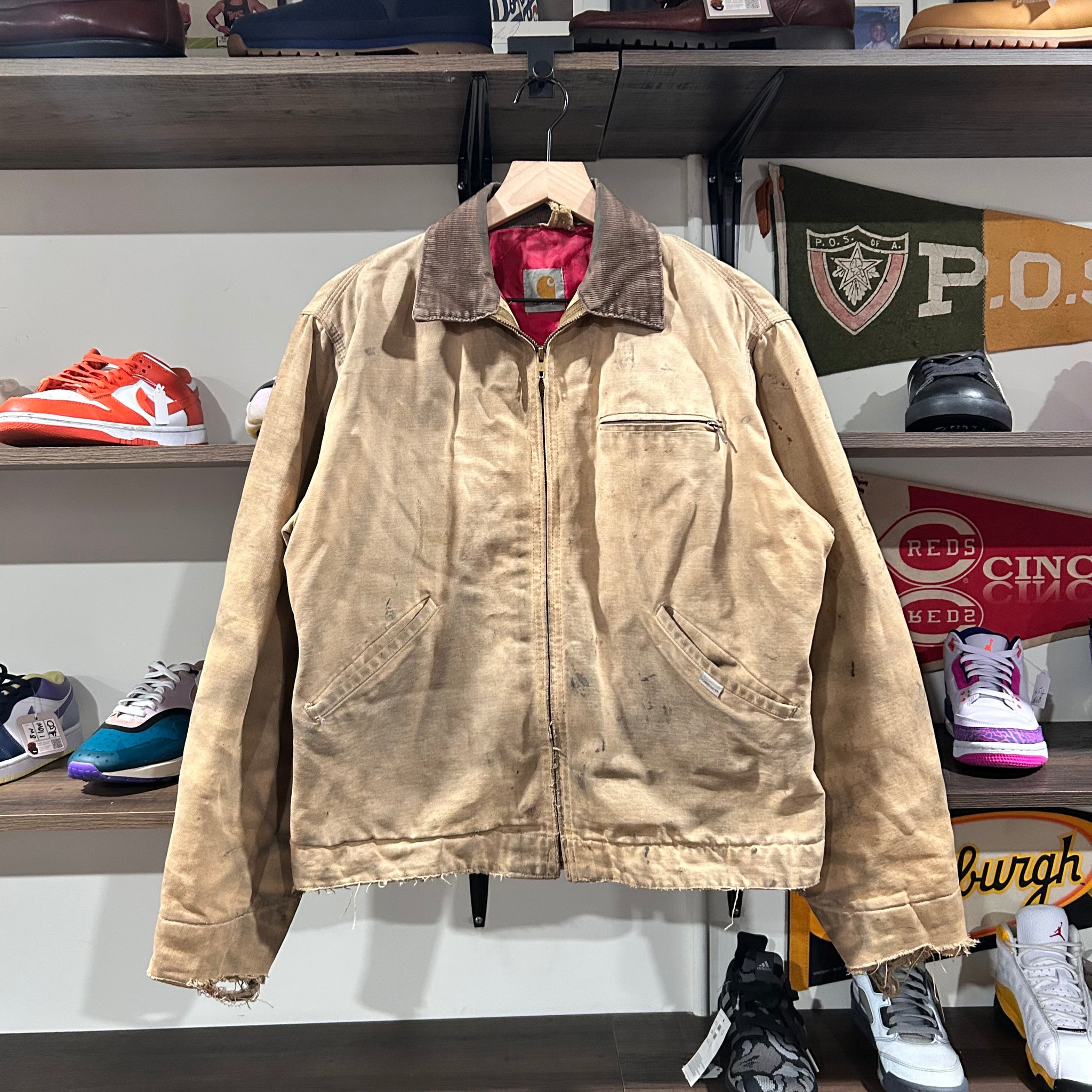 Vintage Dirty Carhartt Detroit jacket