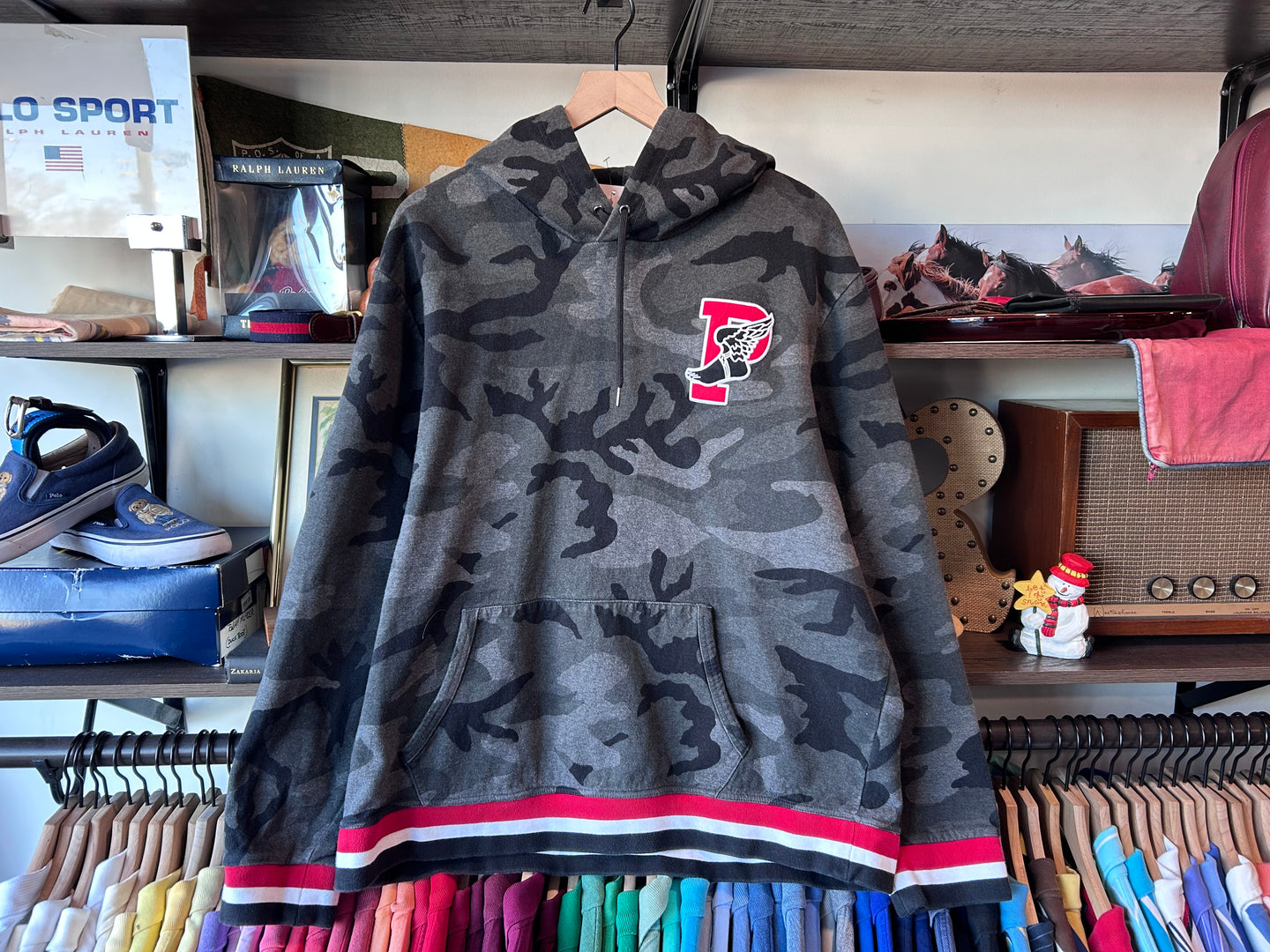 P-wing polo hoody