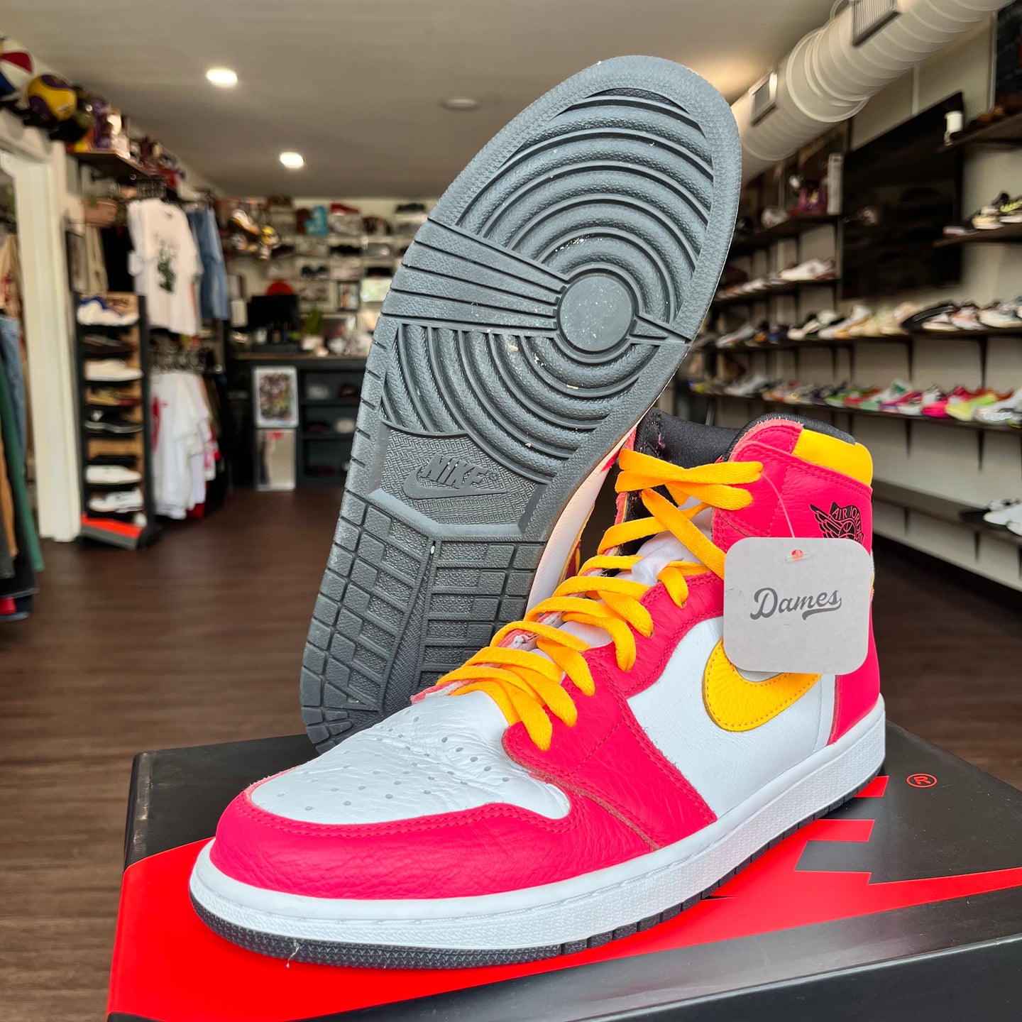 Fusion Red Jordan 1’s