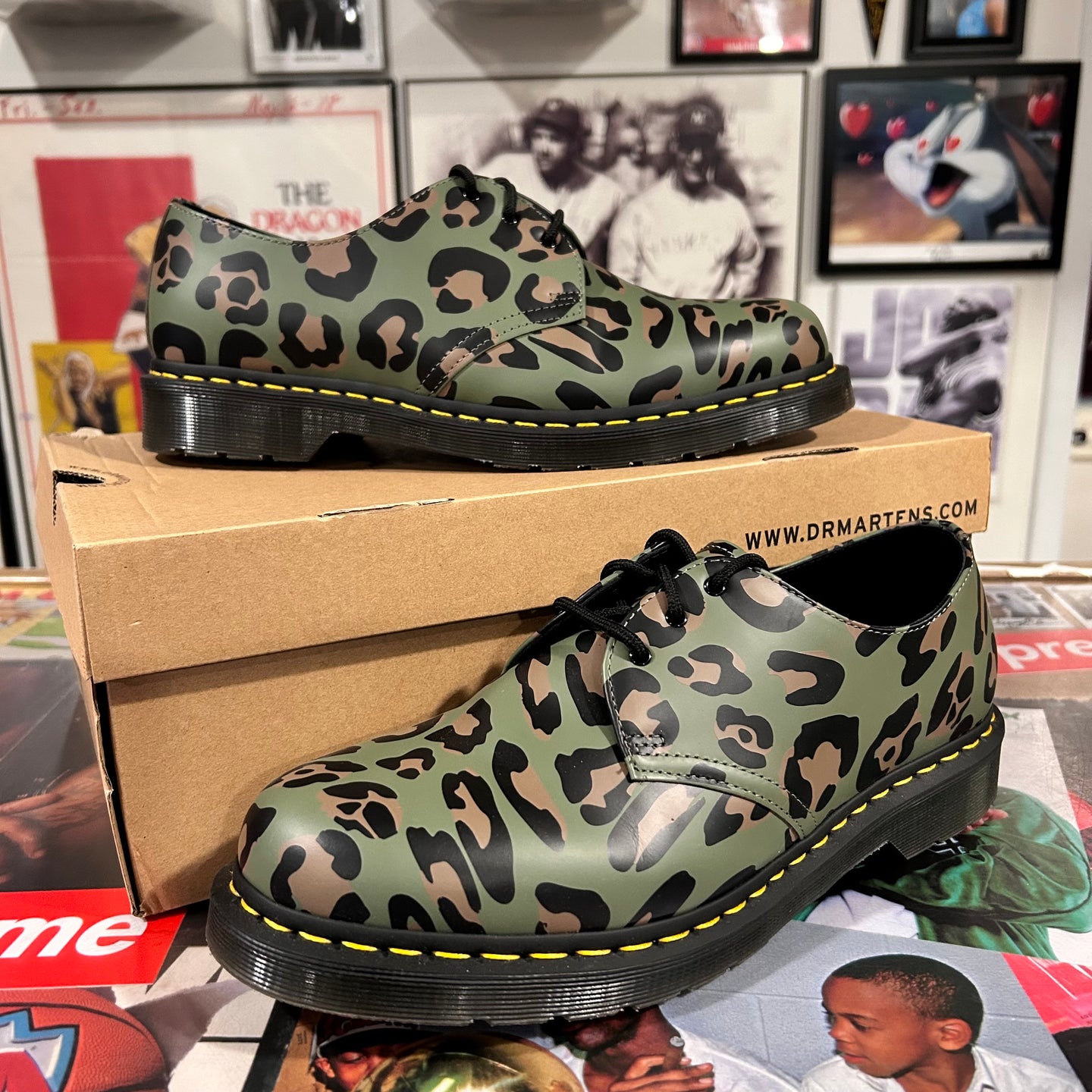Leopard Print Camo Doc Martins