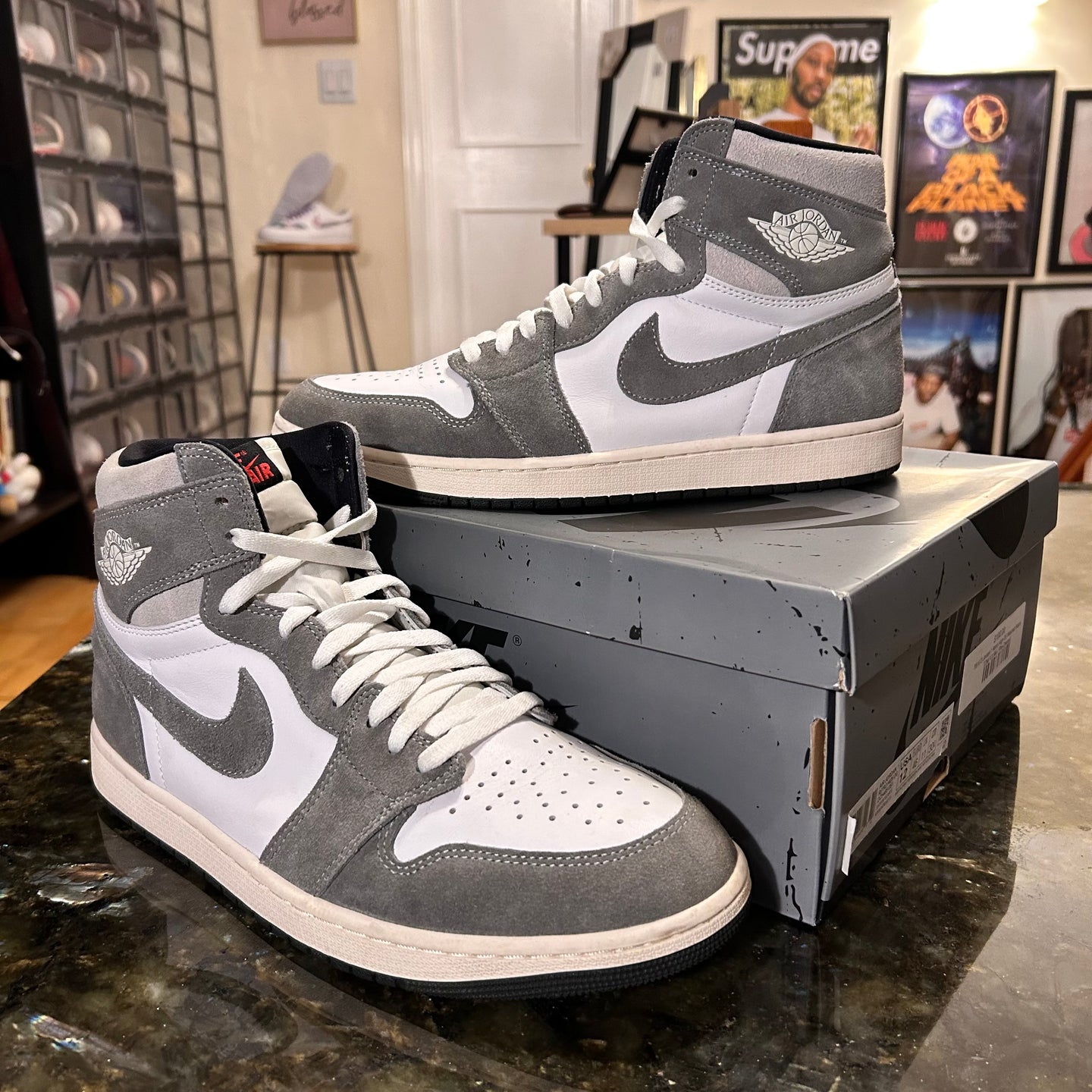 Washed Black Jordan 1’s