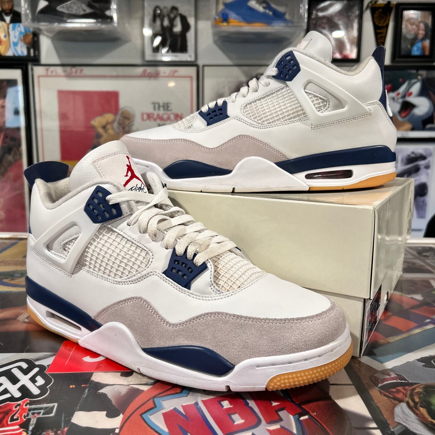 Navy Sbs Jordan 4’s