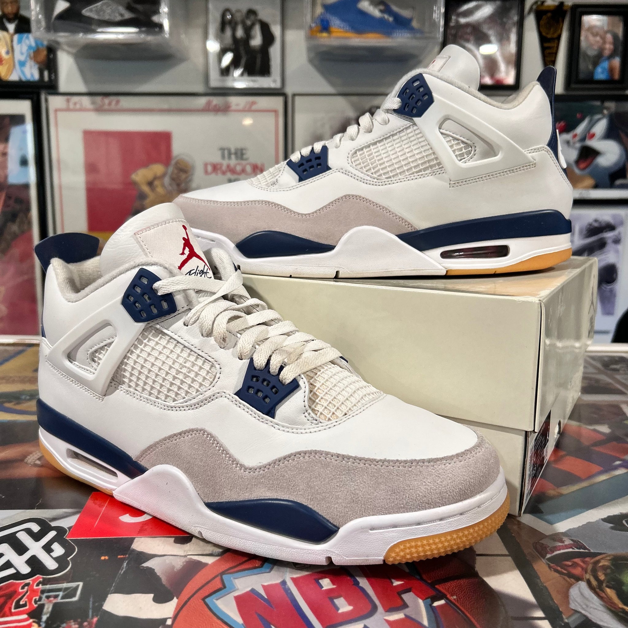 Navy Sbs Jordan 4’s