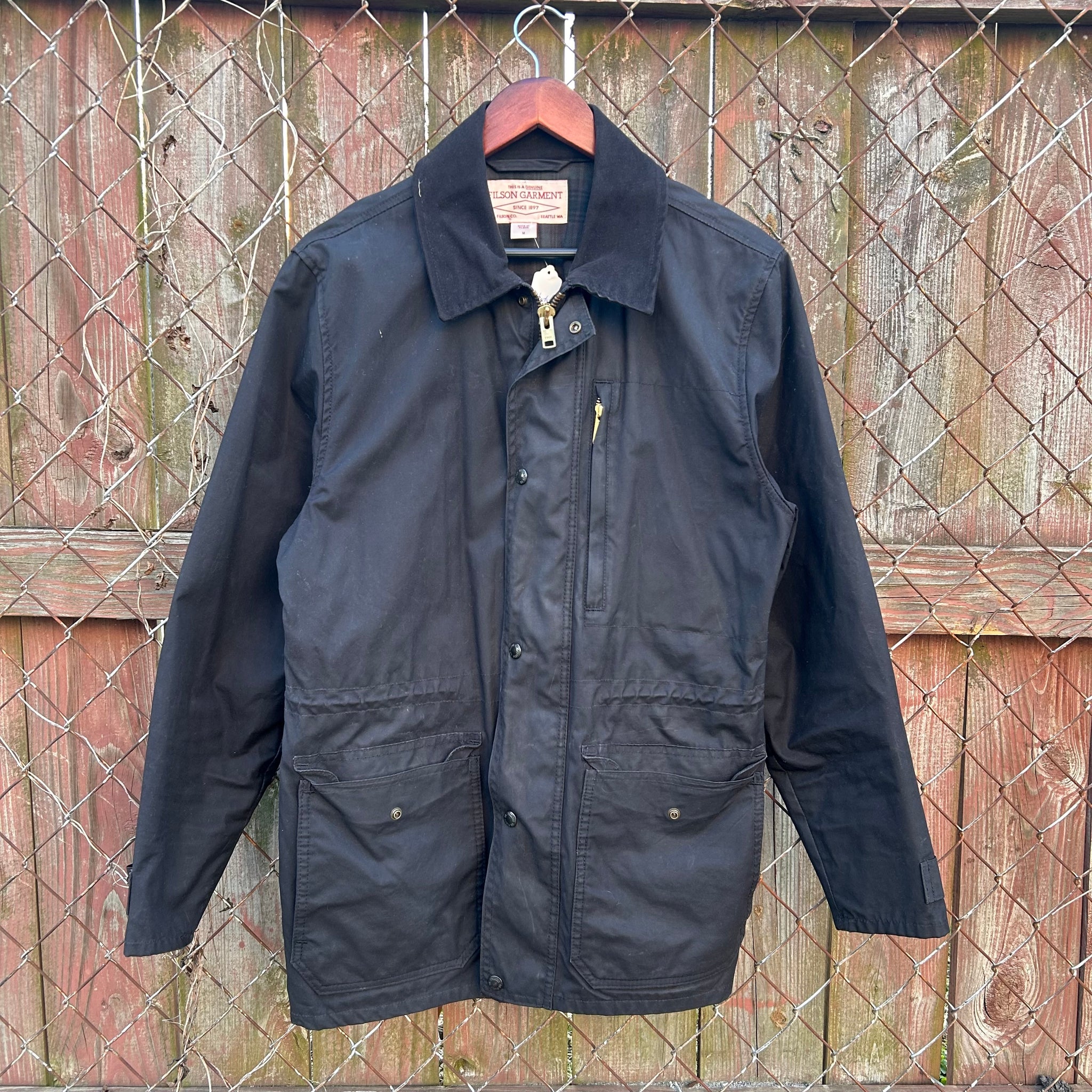 Filson waxed chore coat