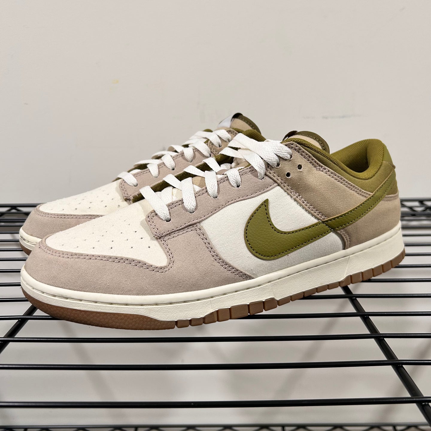 Olive and khaki Nike dunks