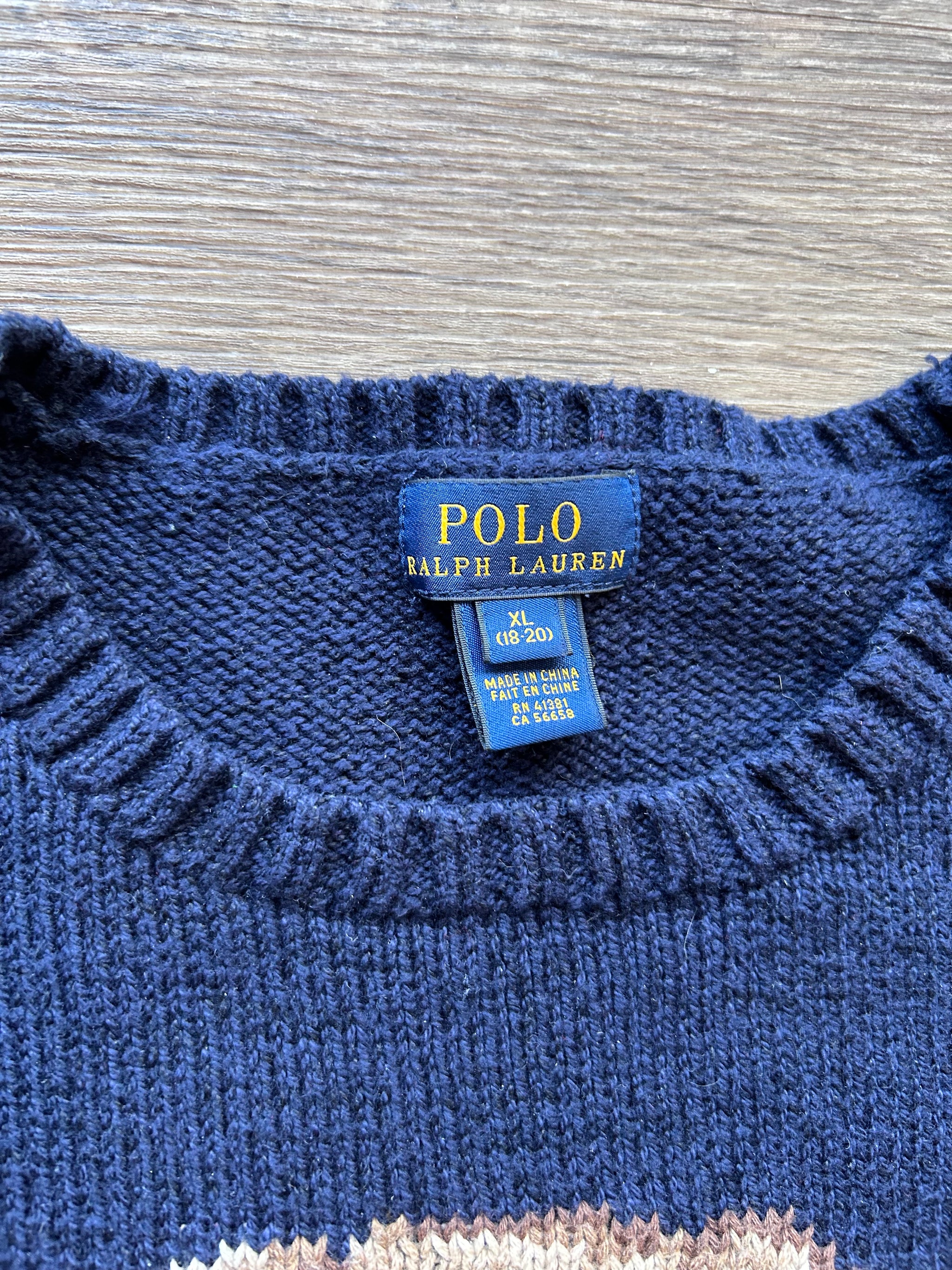 Polo bear sweater