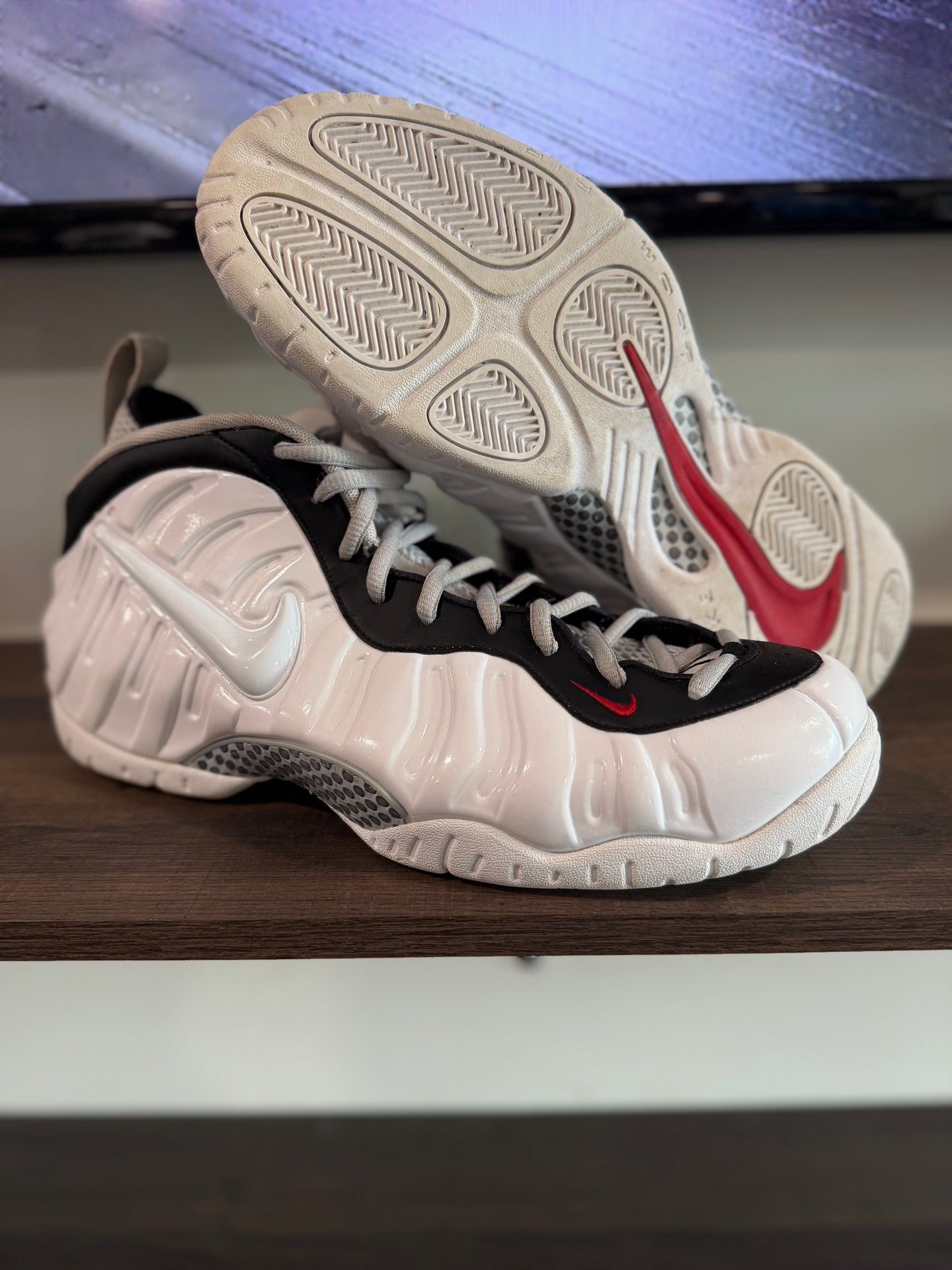 Nike Foamposite pro chrome white