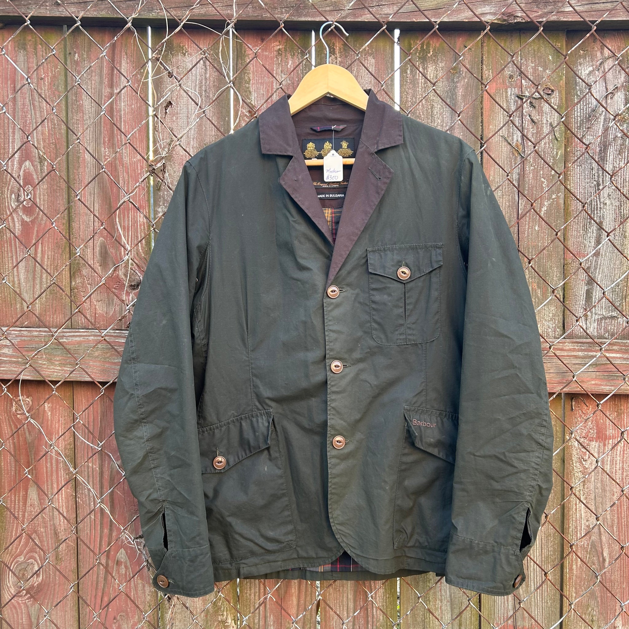 Barbour waxed chore coat