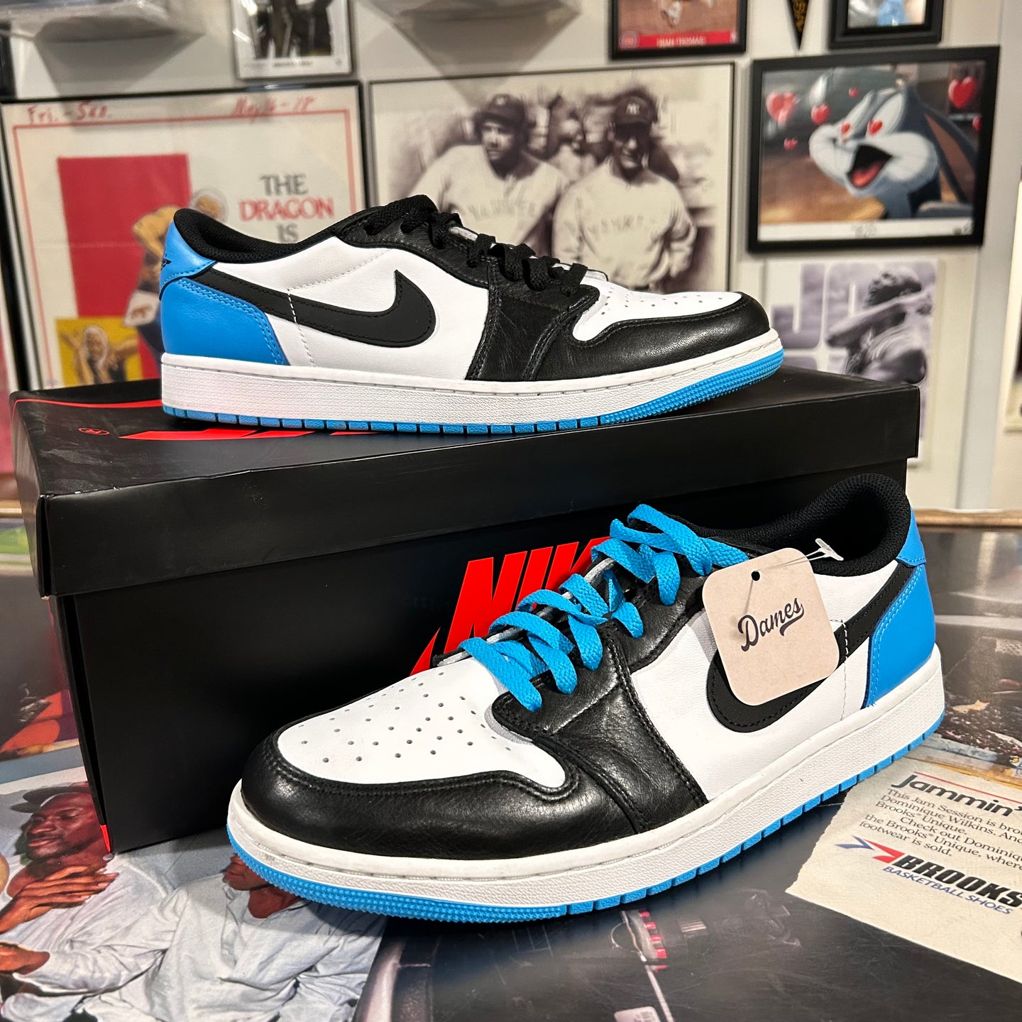 Powder blue Jordan 1 lows
