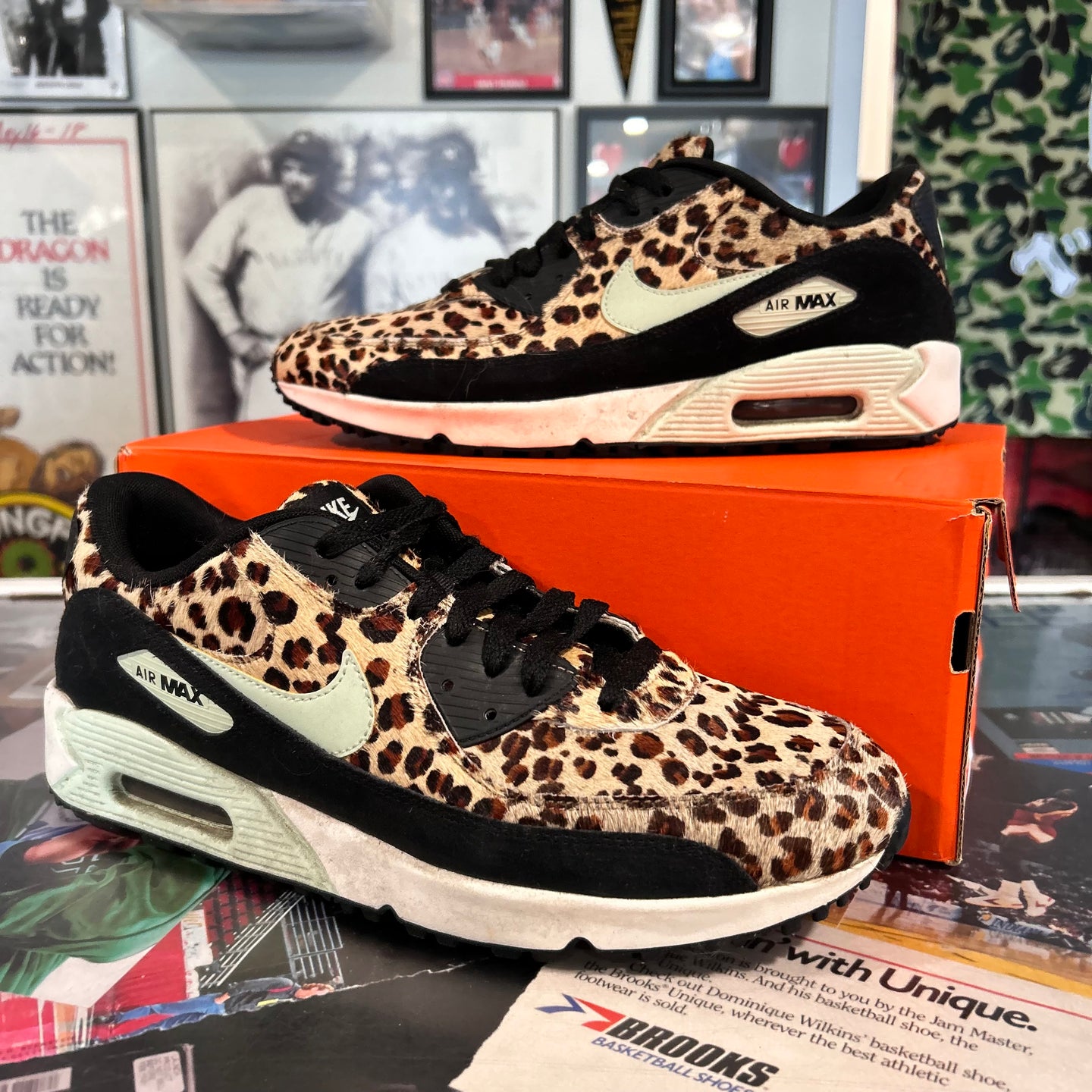 Leopard print Air max (woman’s 10.5)