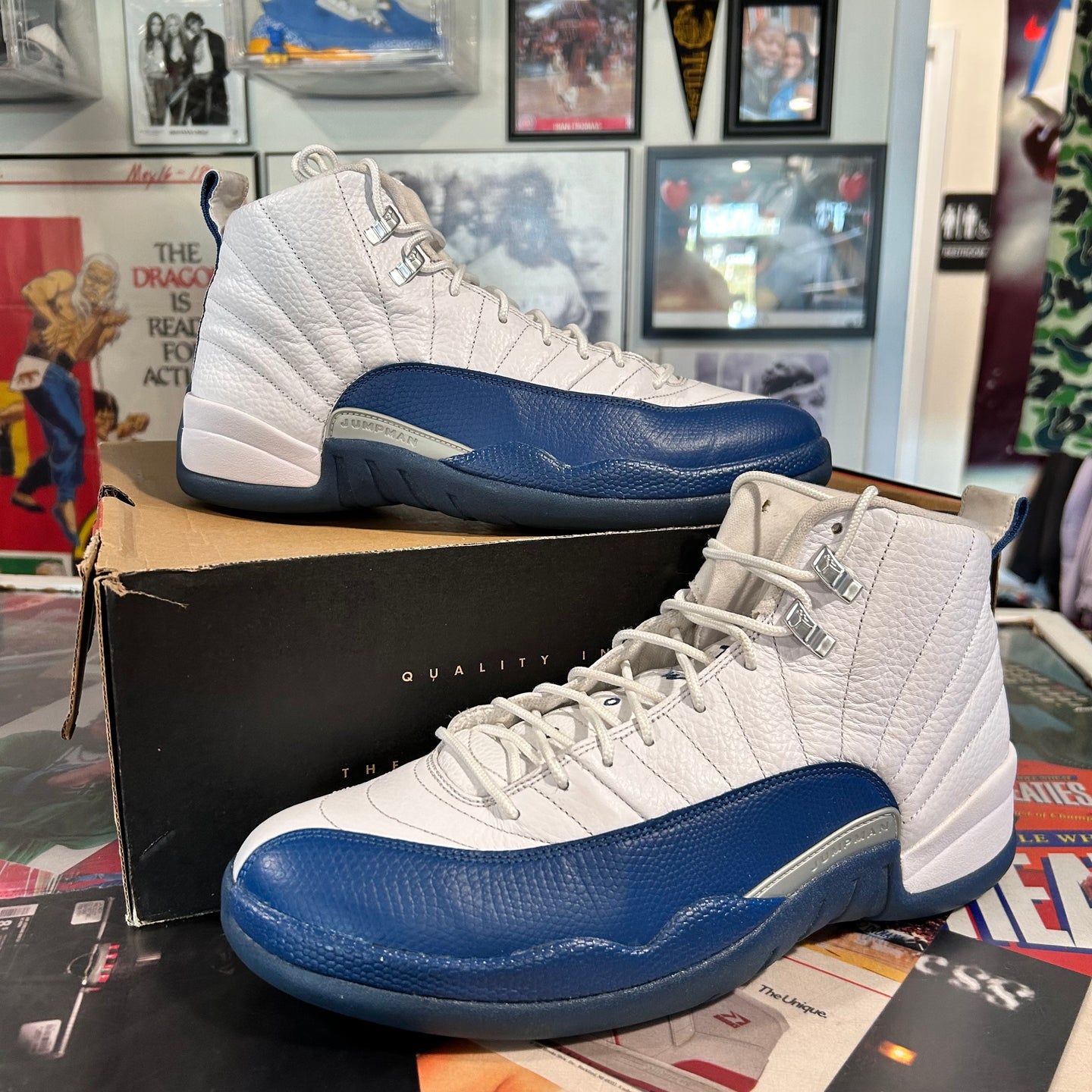 French Blue Jordan 12’s