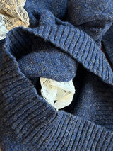 1980s Robert Scott LTD. Lace Collar Sweater Cardigan