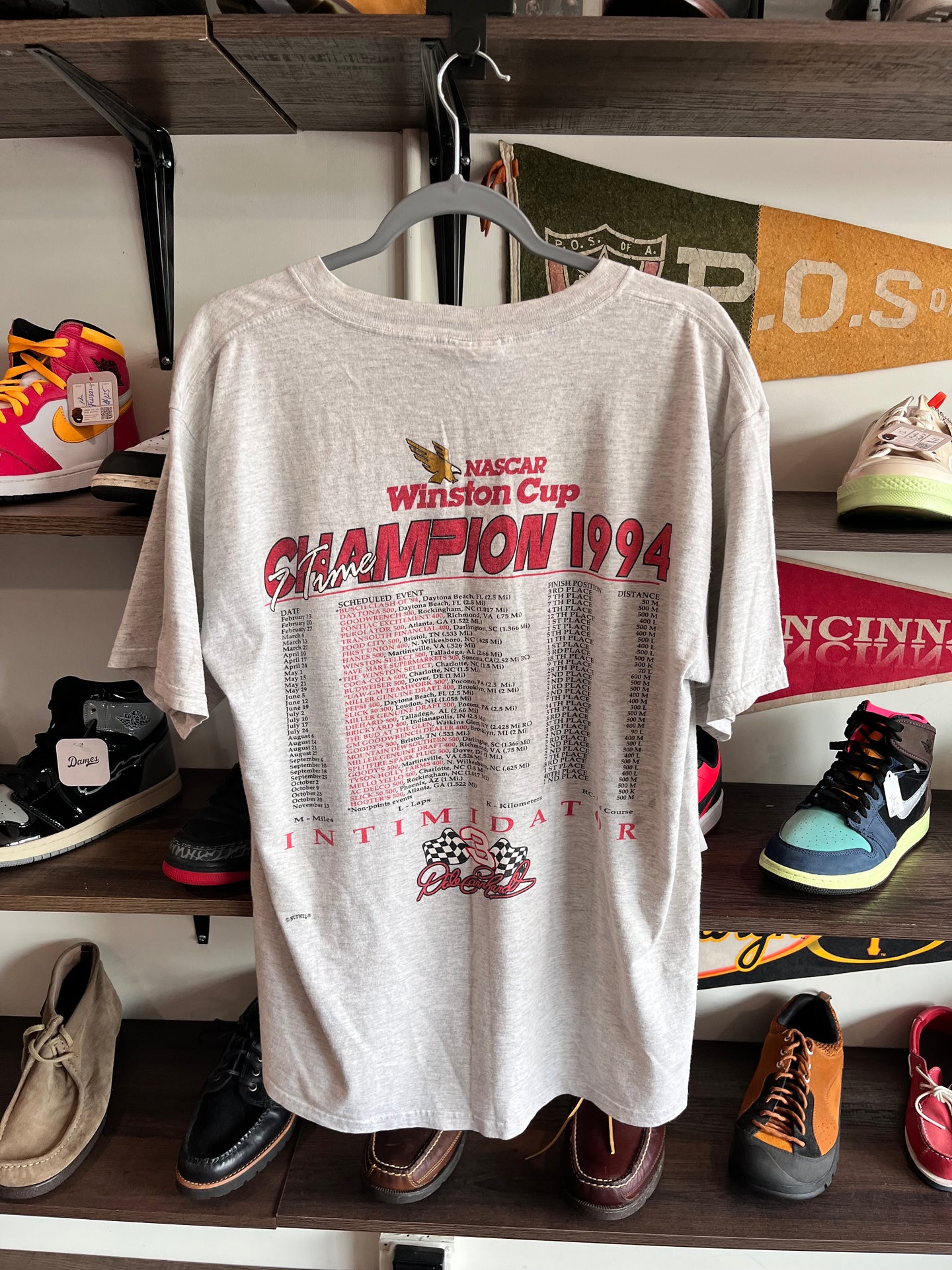 1980 - 94 Dale Earnhardt NASCAR Winston Cup 7 Time Champion T-shirt