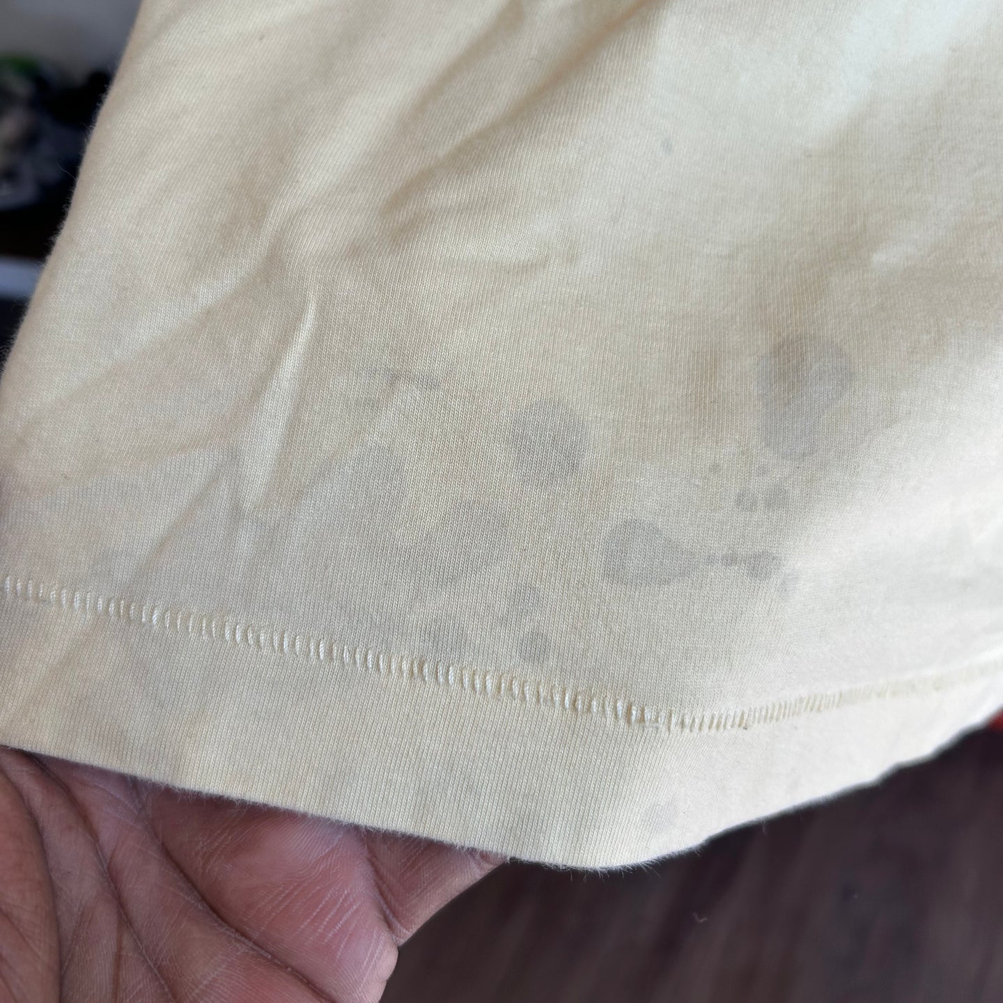 Essentials tee ( there is some staining)