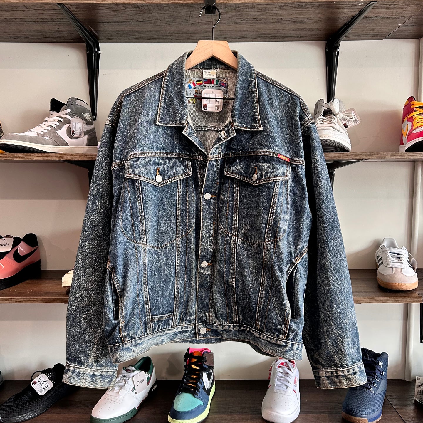 Vintage Jordache  Stone Washed Denim Jacket