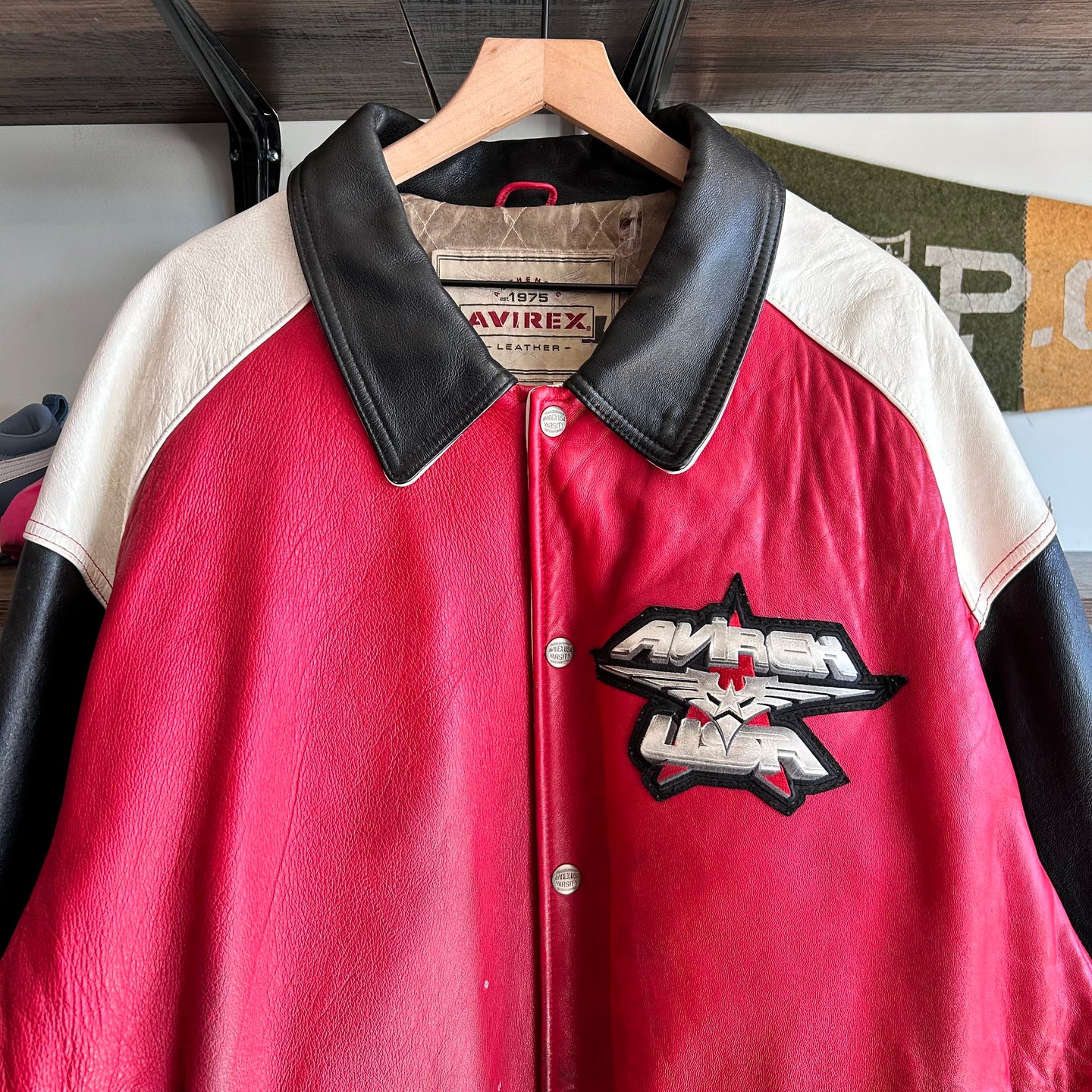 Vintage Avirex USA Leather Jacket