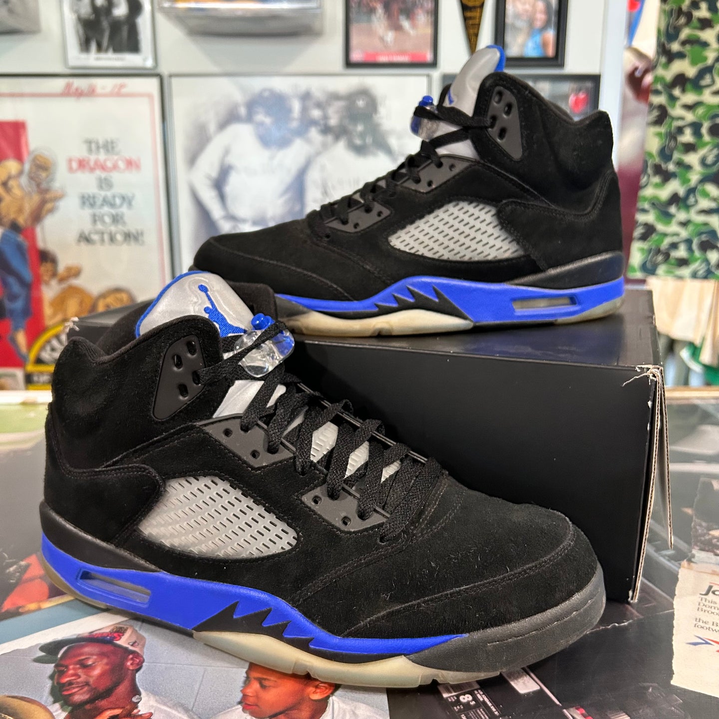 Racer blue jordan 5’s