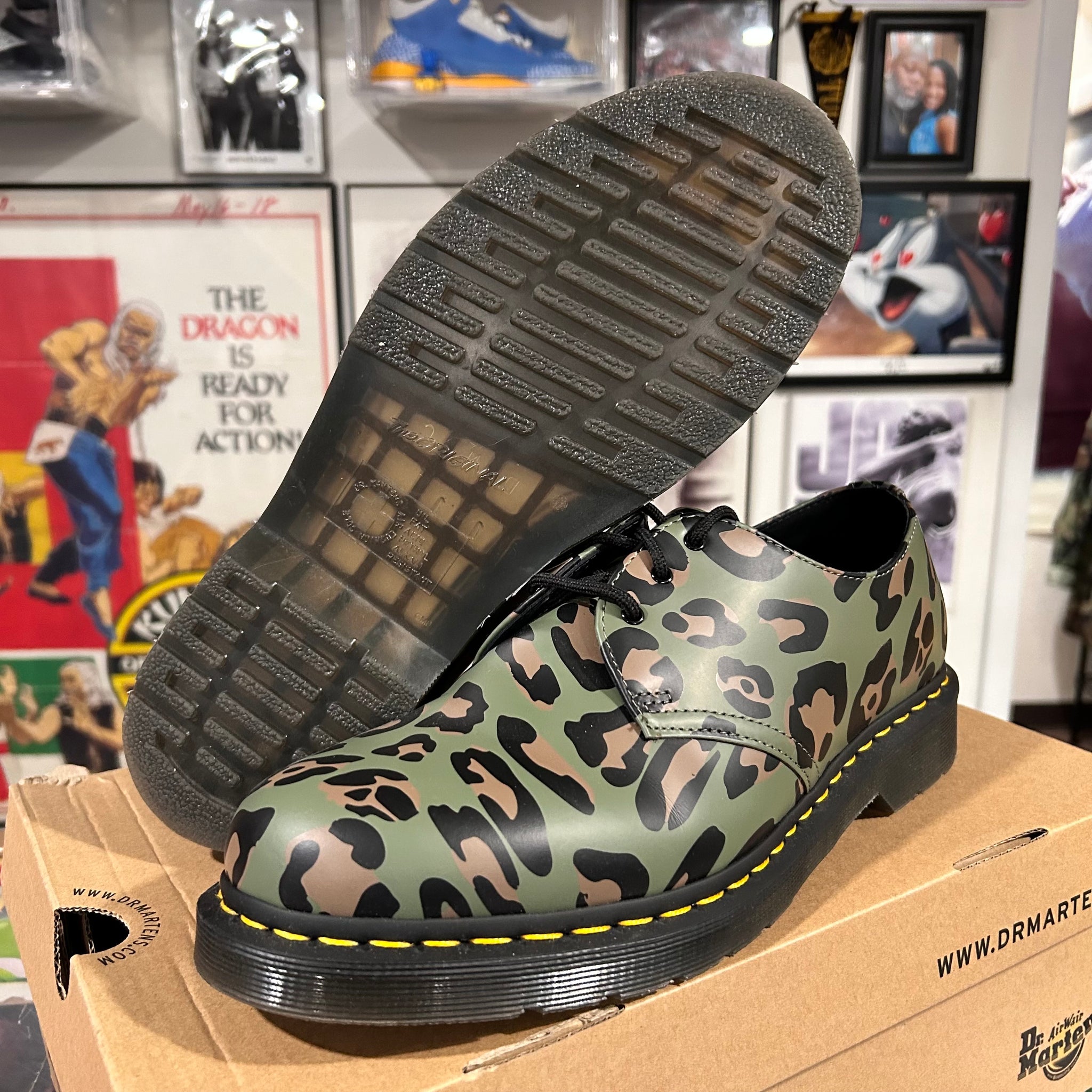 Leopard Print Camo Doc Martins