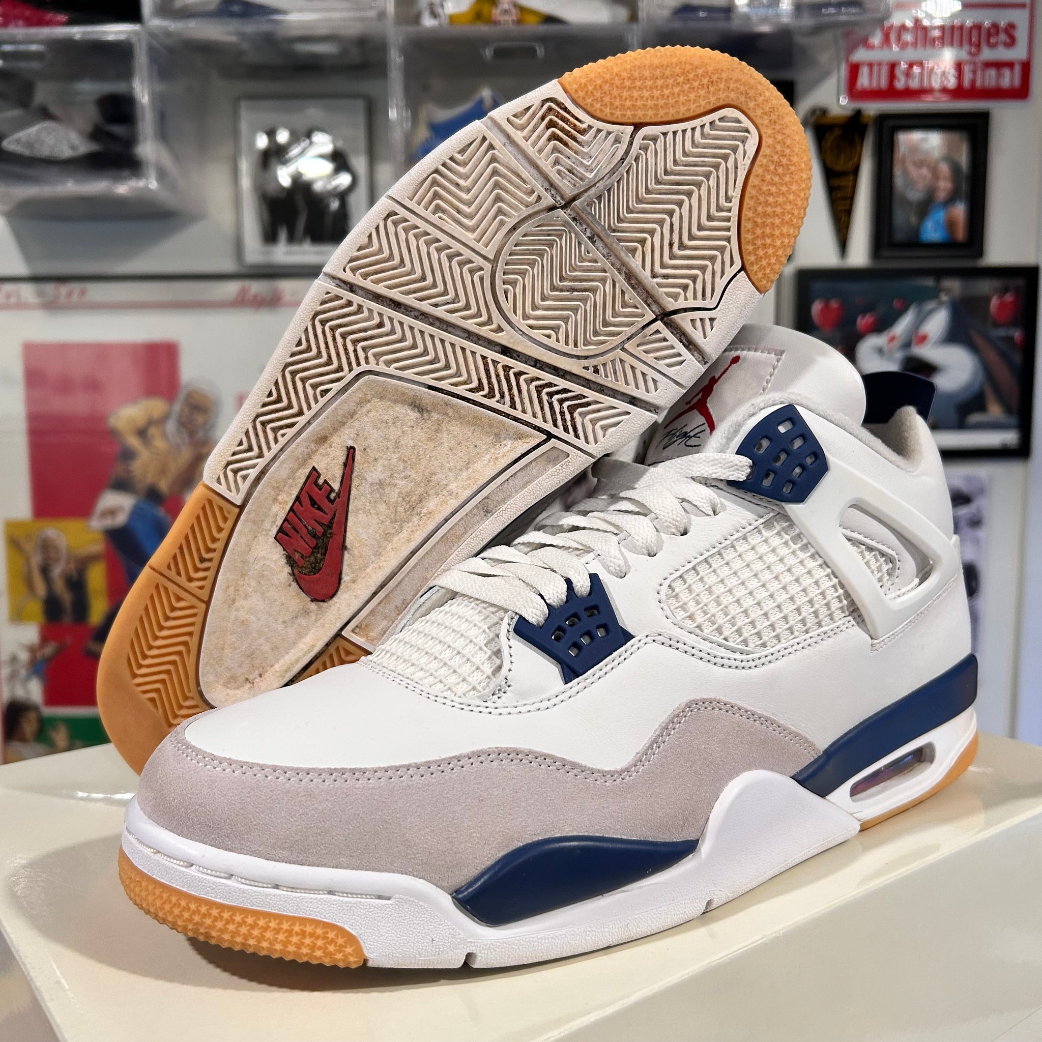 Navy Sbs Jordan 4’s