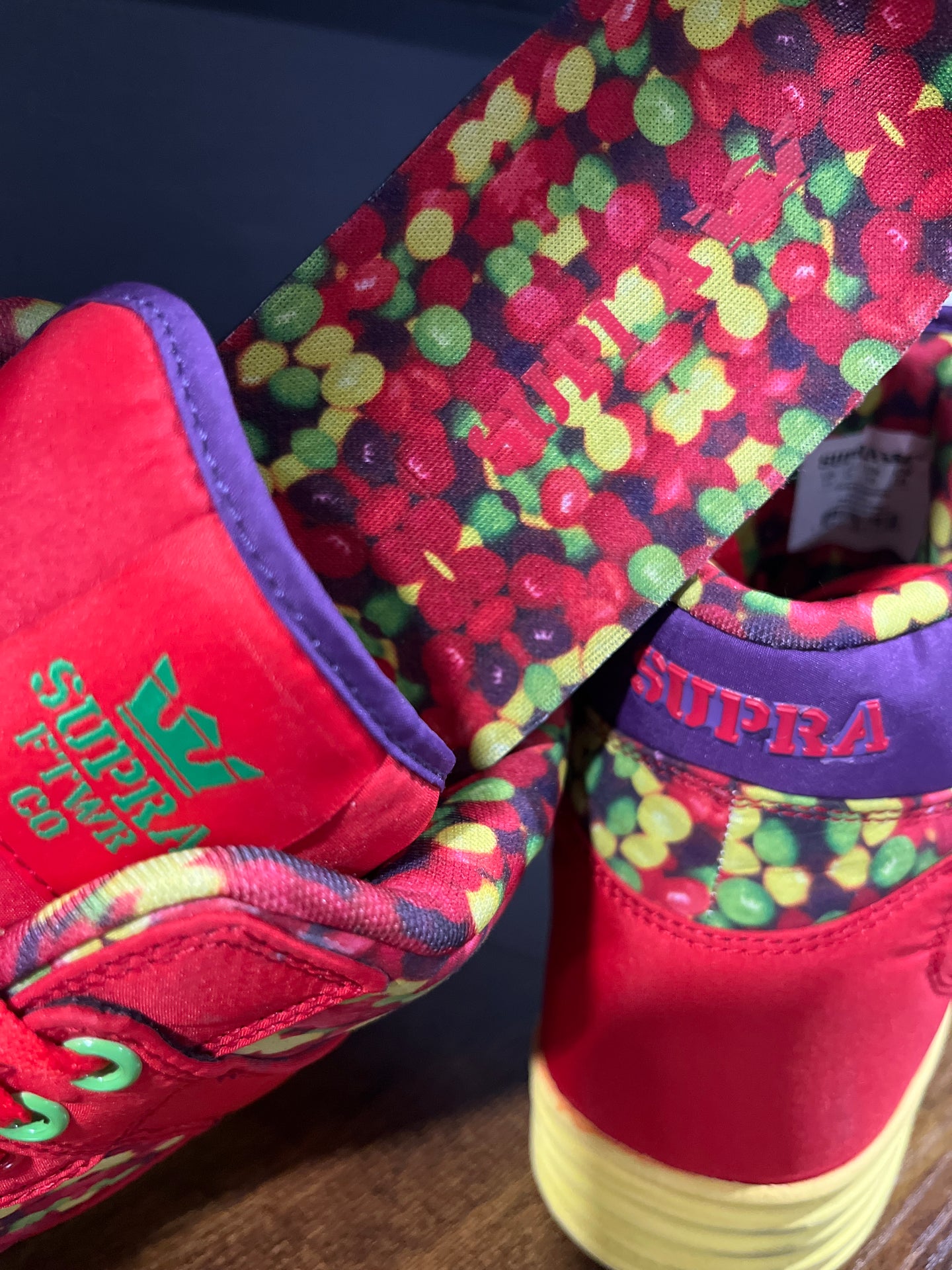 Supra Vaider Lite Candy Fire Red Supra Skittles