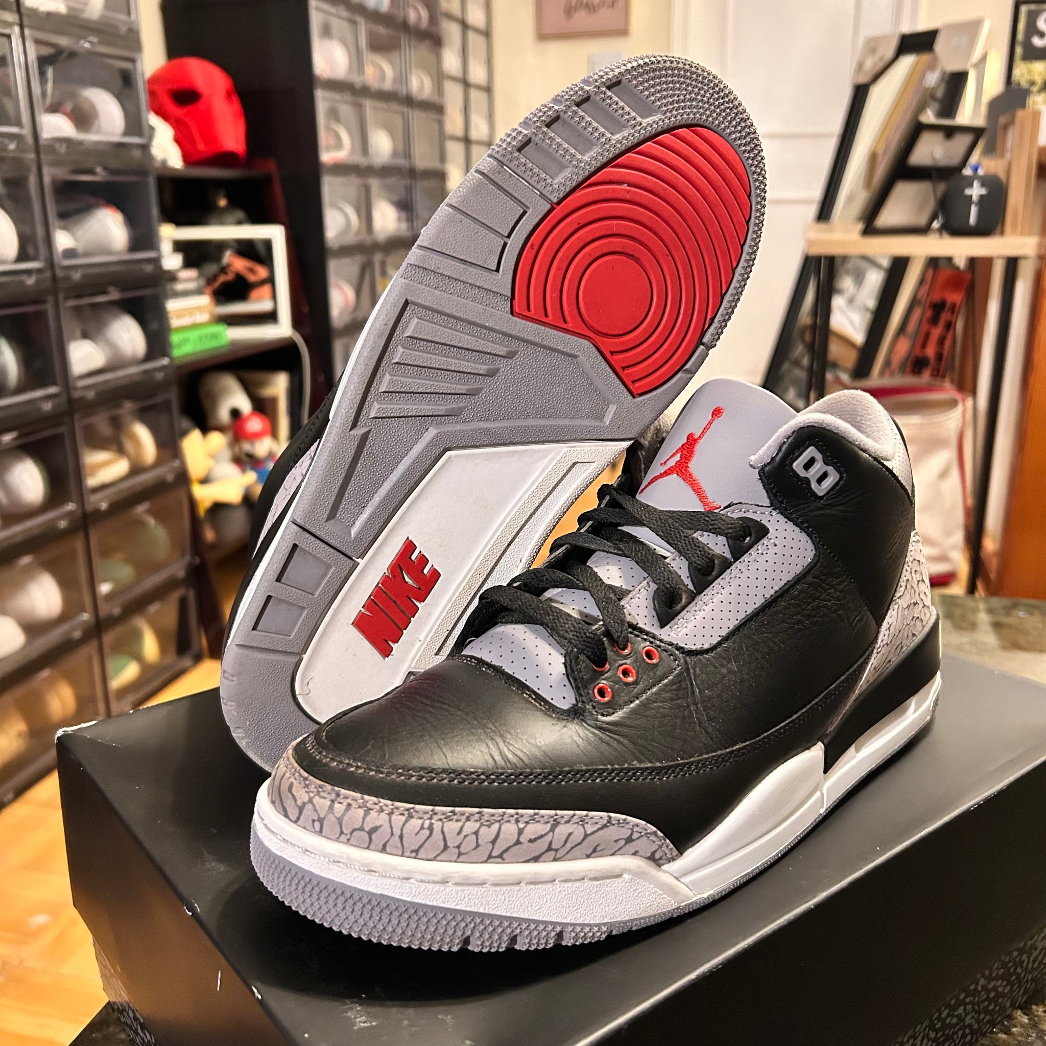 Black Cement Jordan 3’s