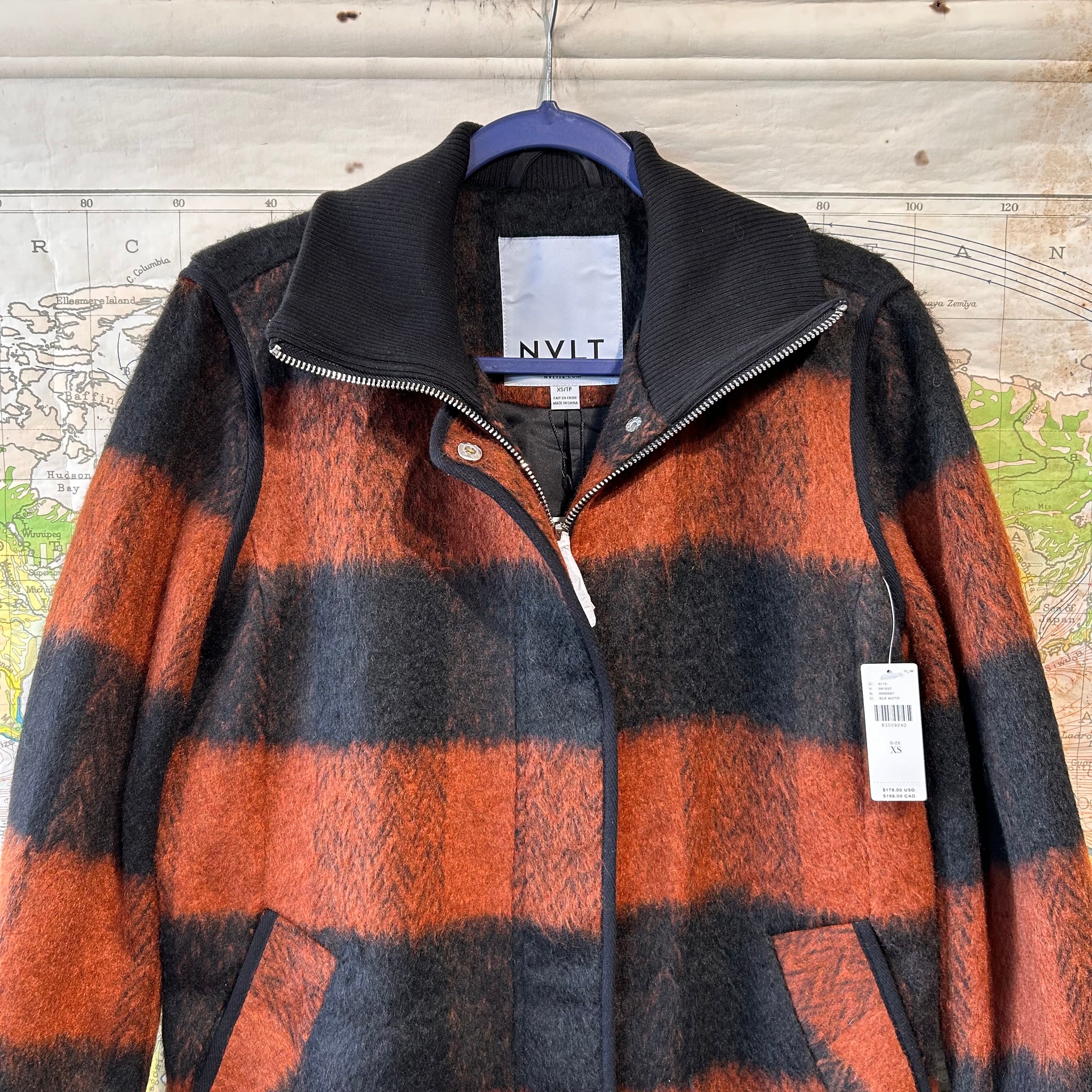 Nlt moe hair trench coat