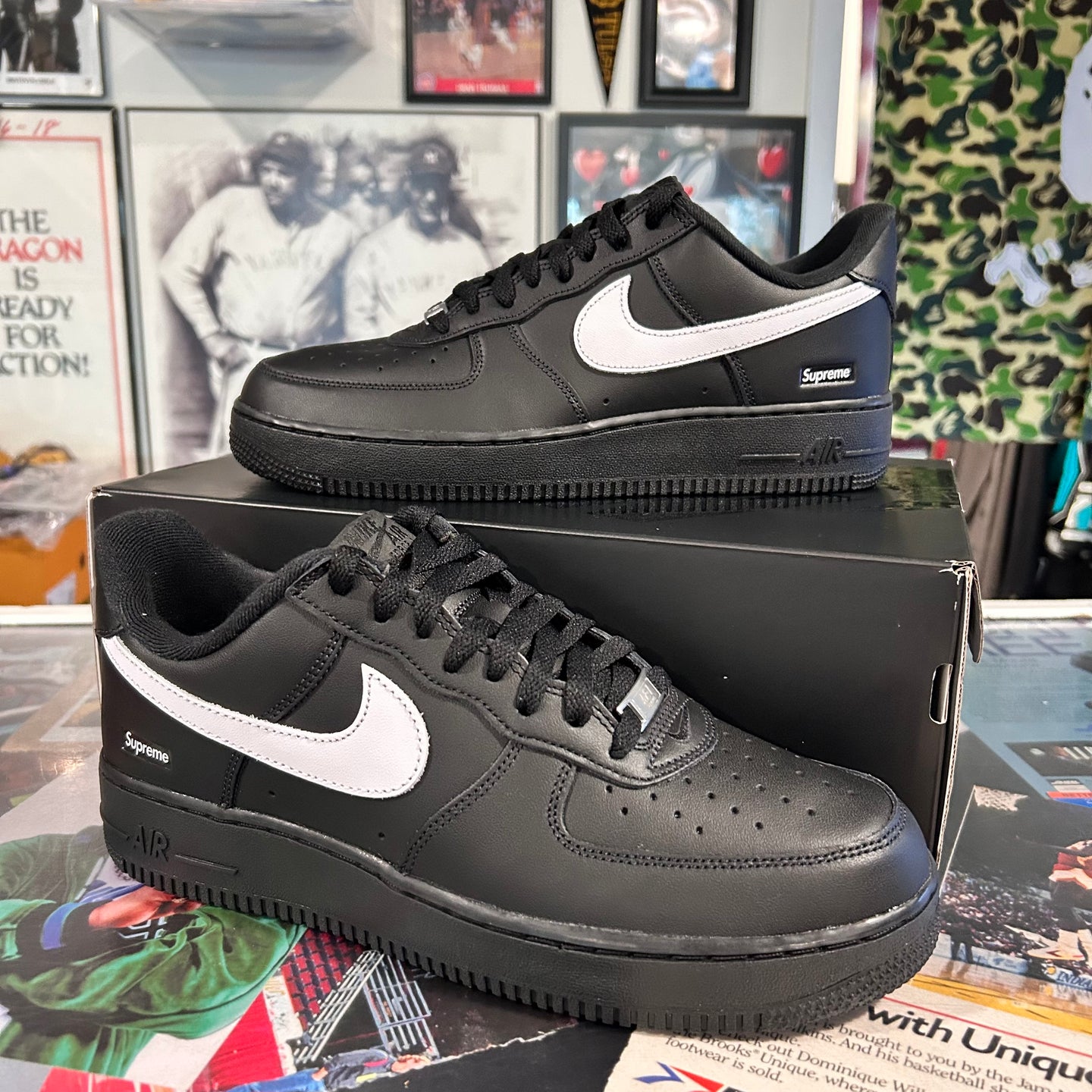 Supreme black af1