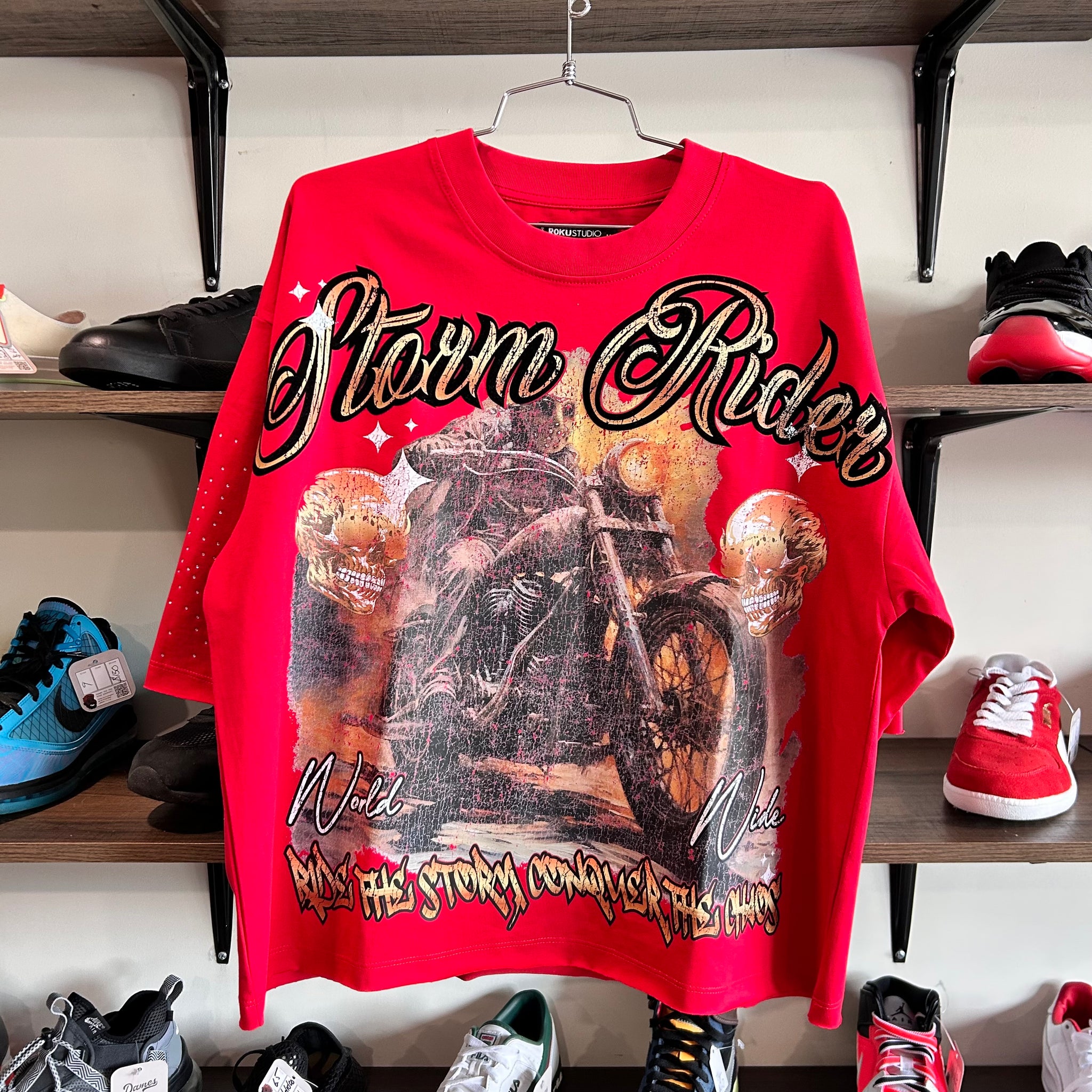 Storm Ryder’s street wear T-shirt