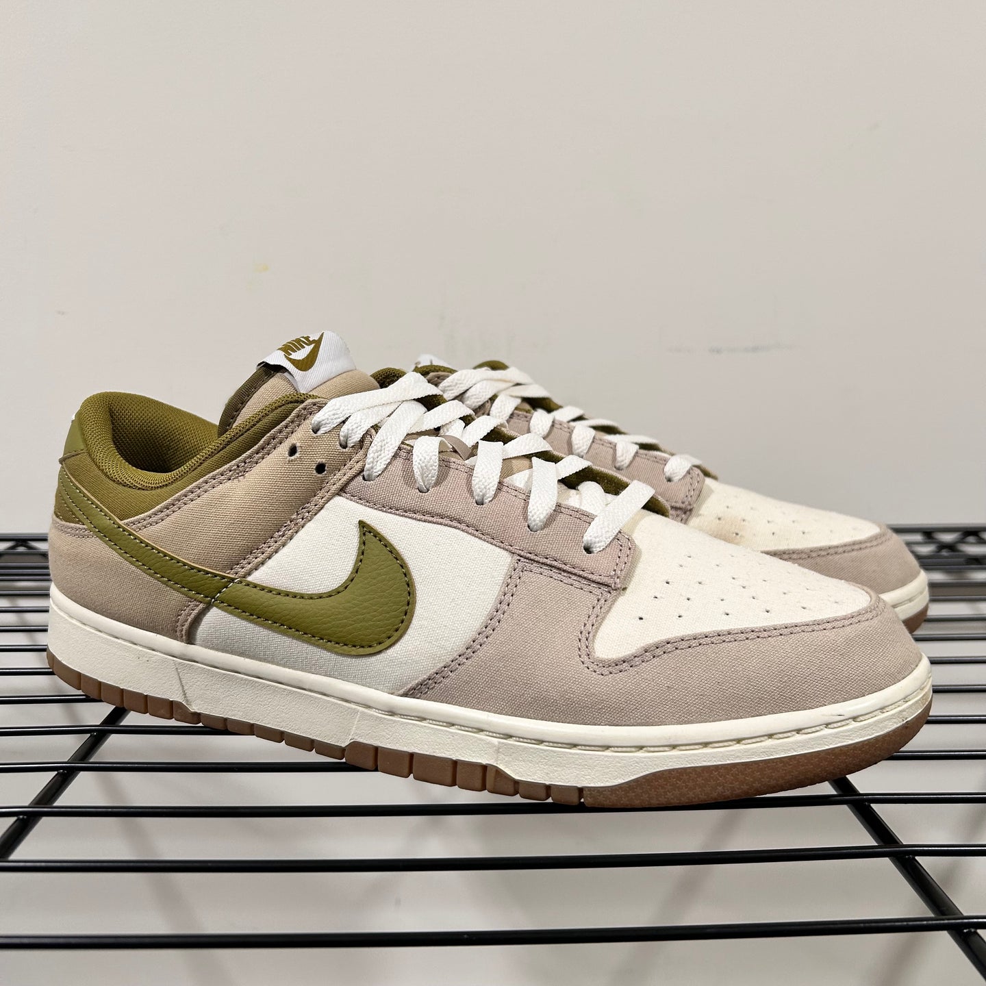 Olive and khaki Nike dunks