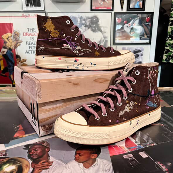 Bandulu x Chuck 70 High ‘Paint Splatter’ - Cappuccino Base