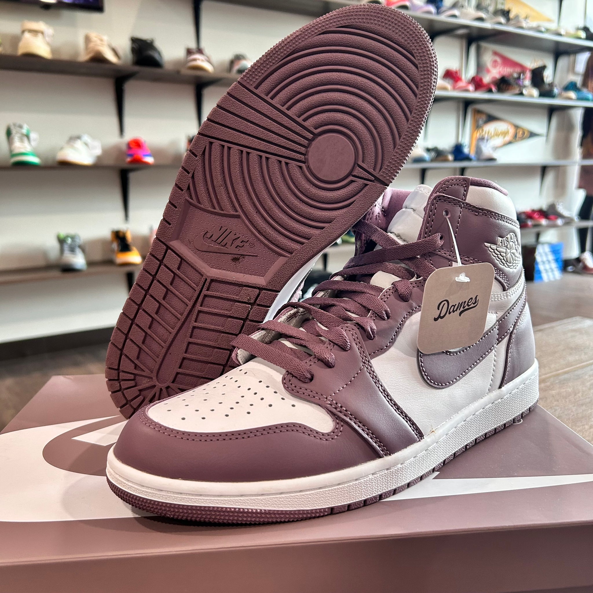Purple violet Jordan 1’s