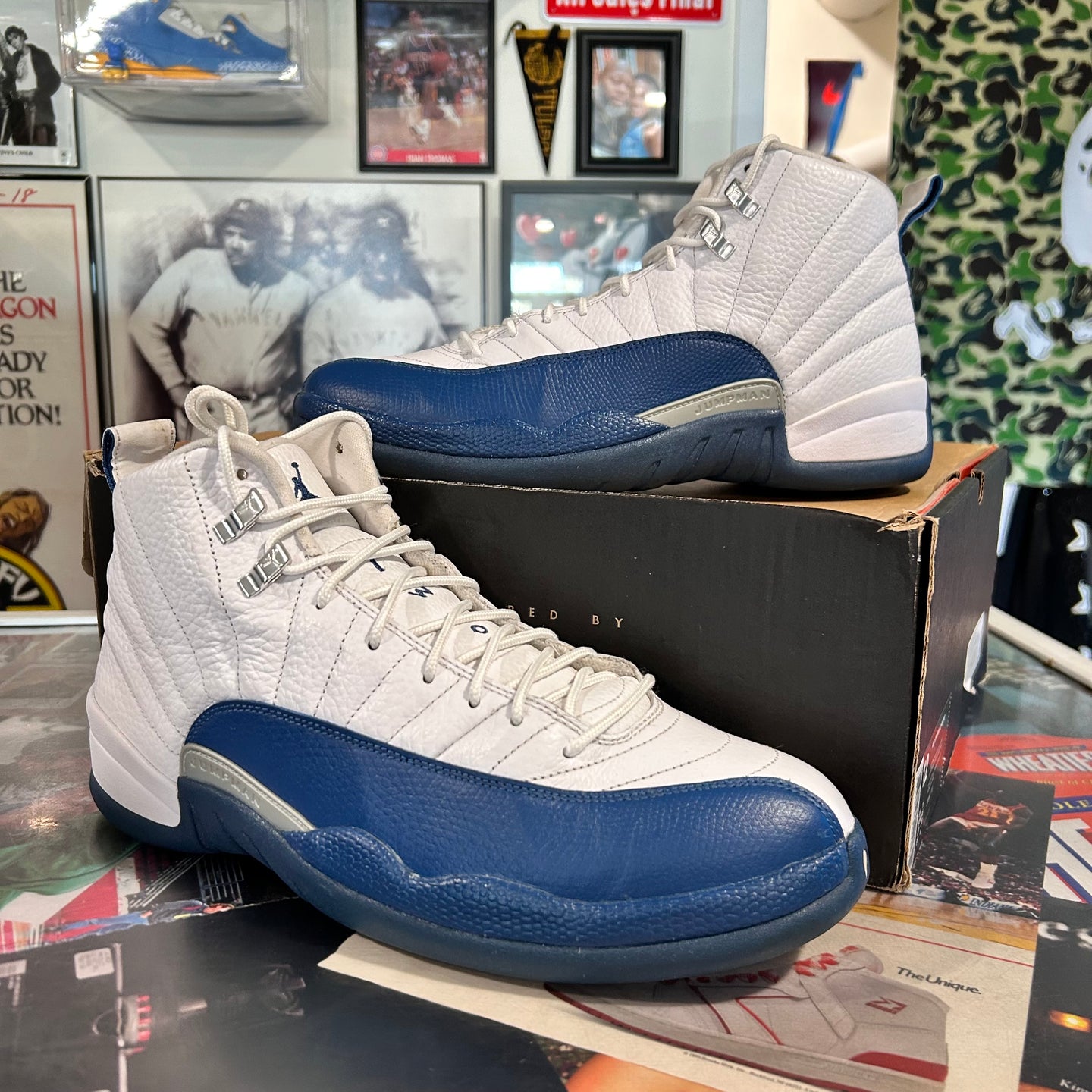 French Blue Jordan 12’s