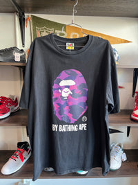 Purple Bape Head Tee