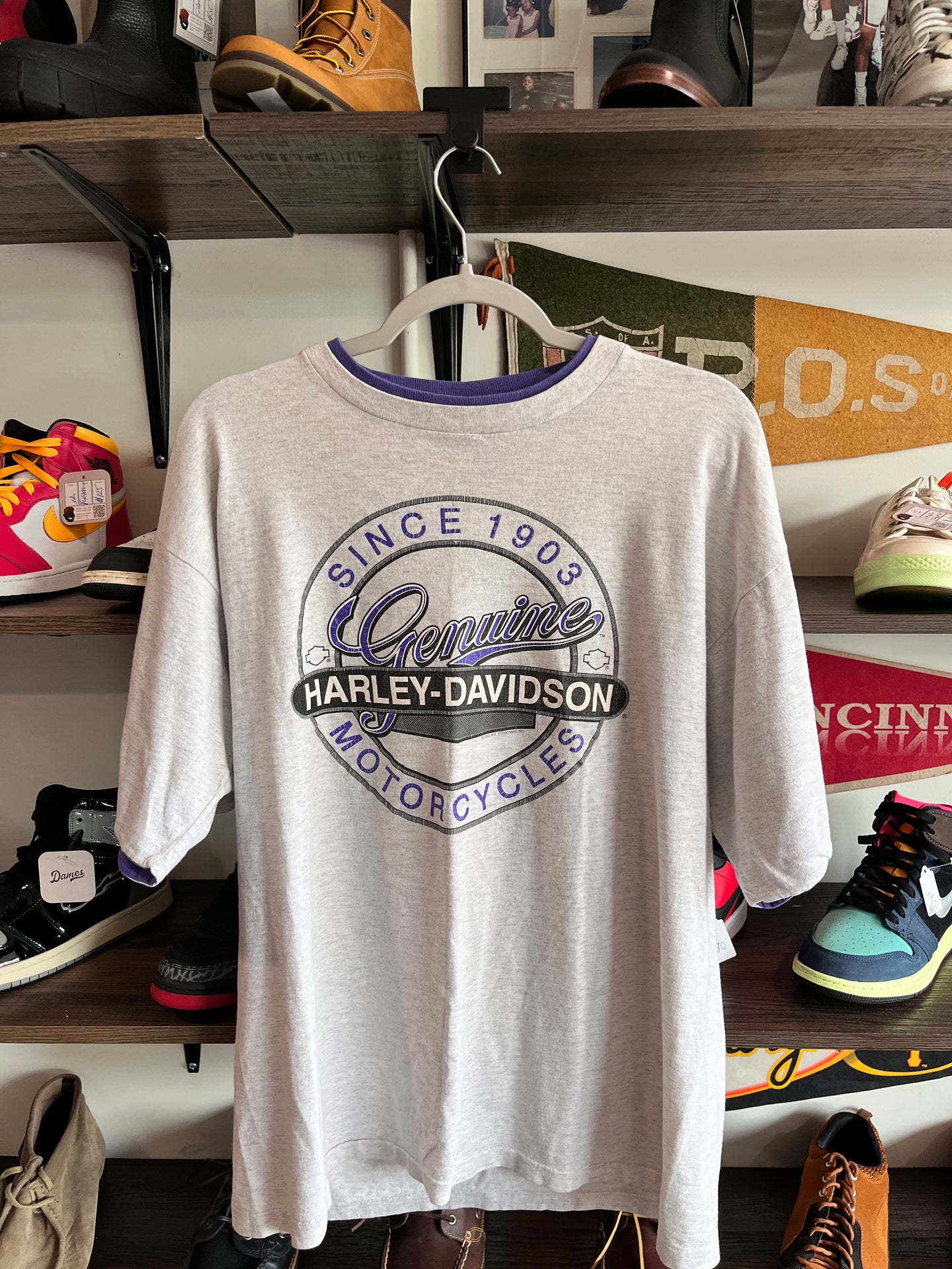 1992 Harely Davidson Adamec Cycle Sales Co. Inc, Jacksonville, FL T-shirt