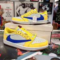 Travis Scott canary yellow 1’s