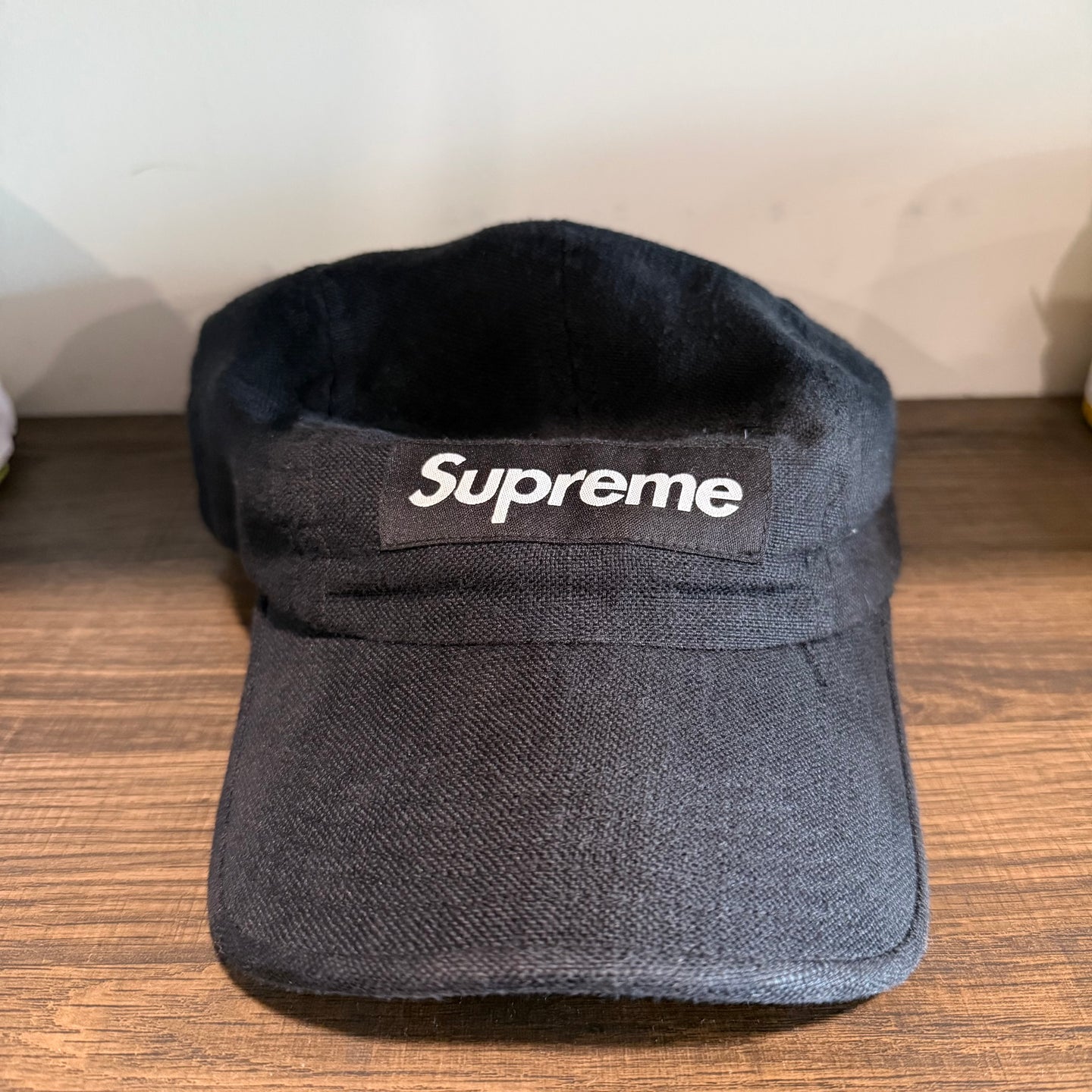 Supreme linen five panel cap