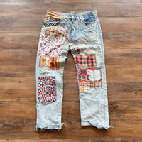 Mnml patchwork denim