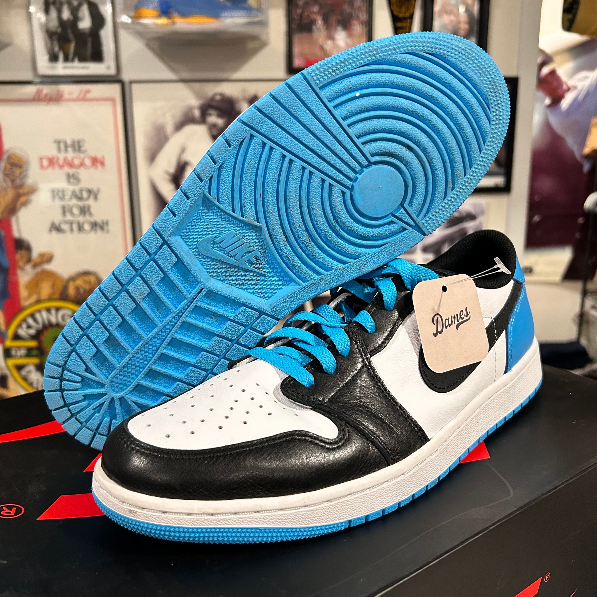 Powder blue Jordan 1 lows