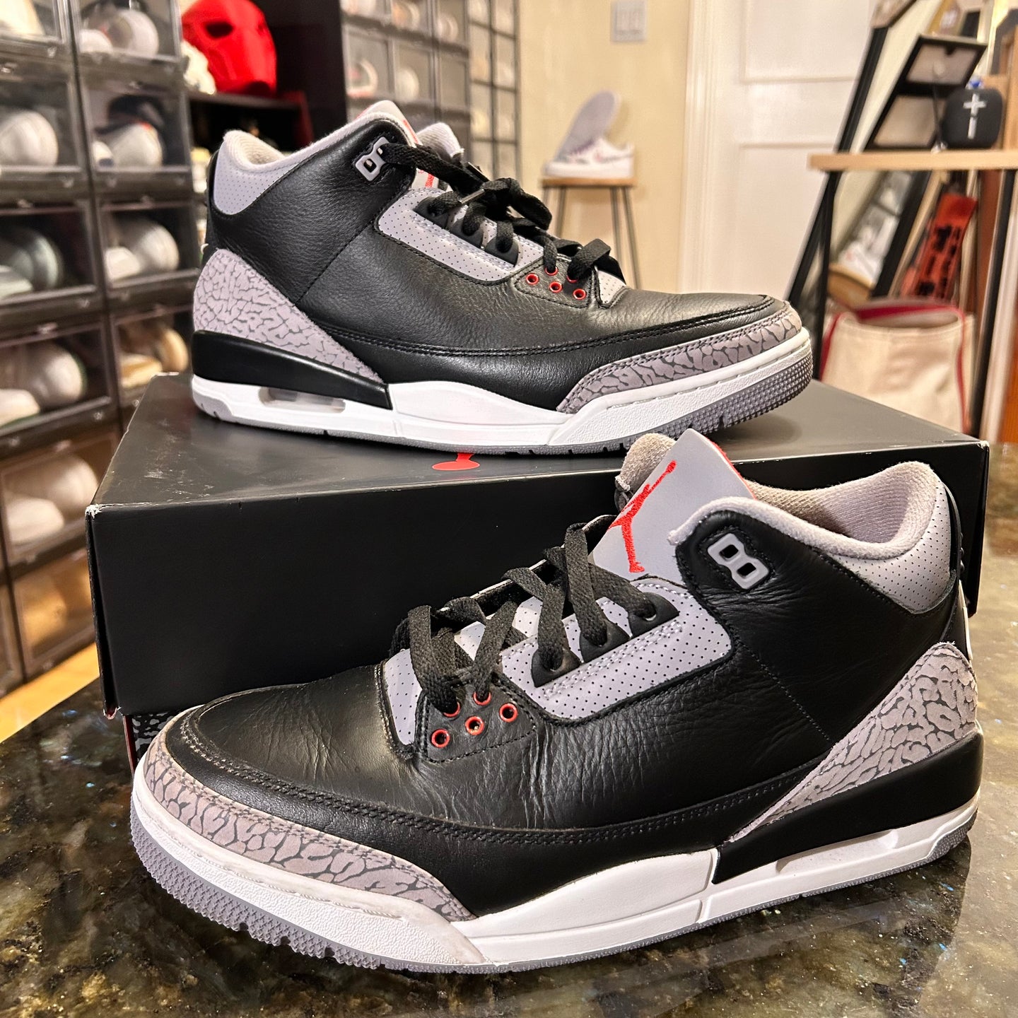 Black Cement Jordan 3’s