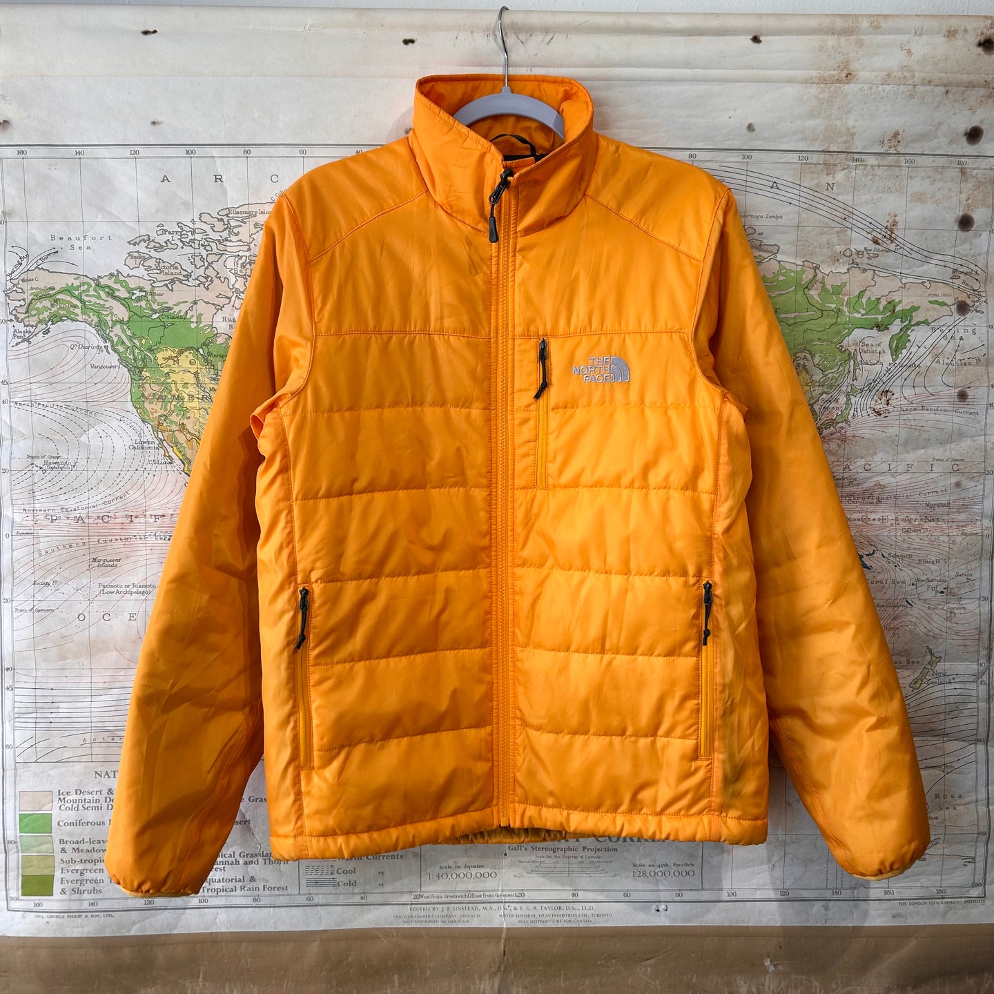 Yellow North face jacket pre owned