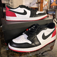 Black toe Jordan 1 lows