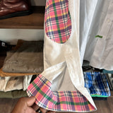 Brookes  brothers plaid elbow button up