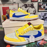 Travis Scott canary yellow 1’s