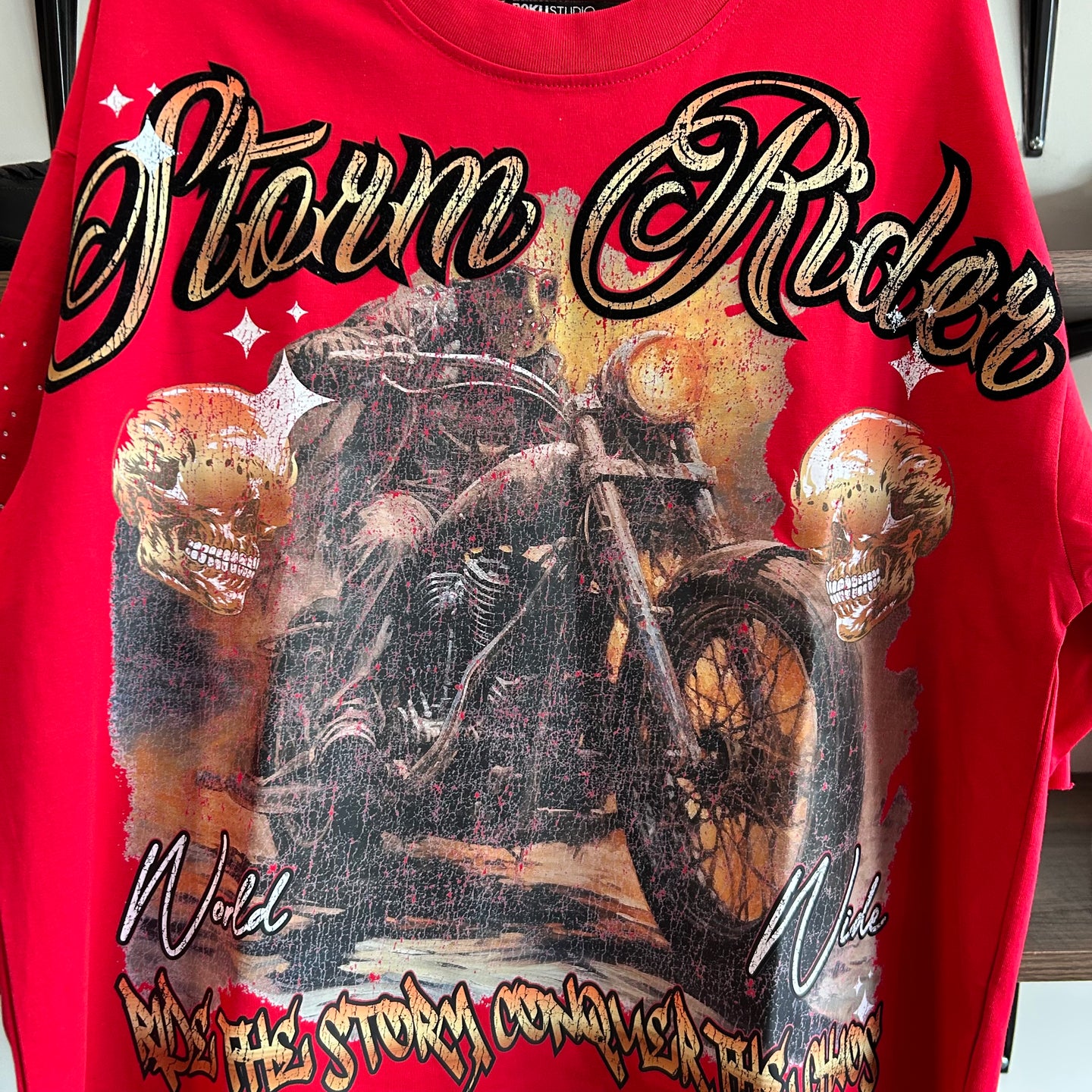 Storm Ryder’s street wear T-shirt