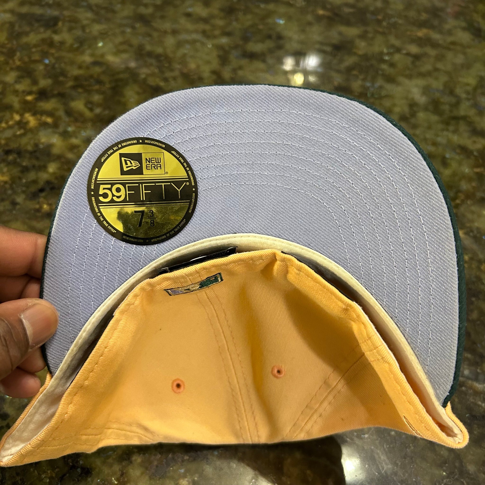 White six fitted cap