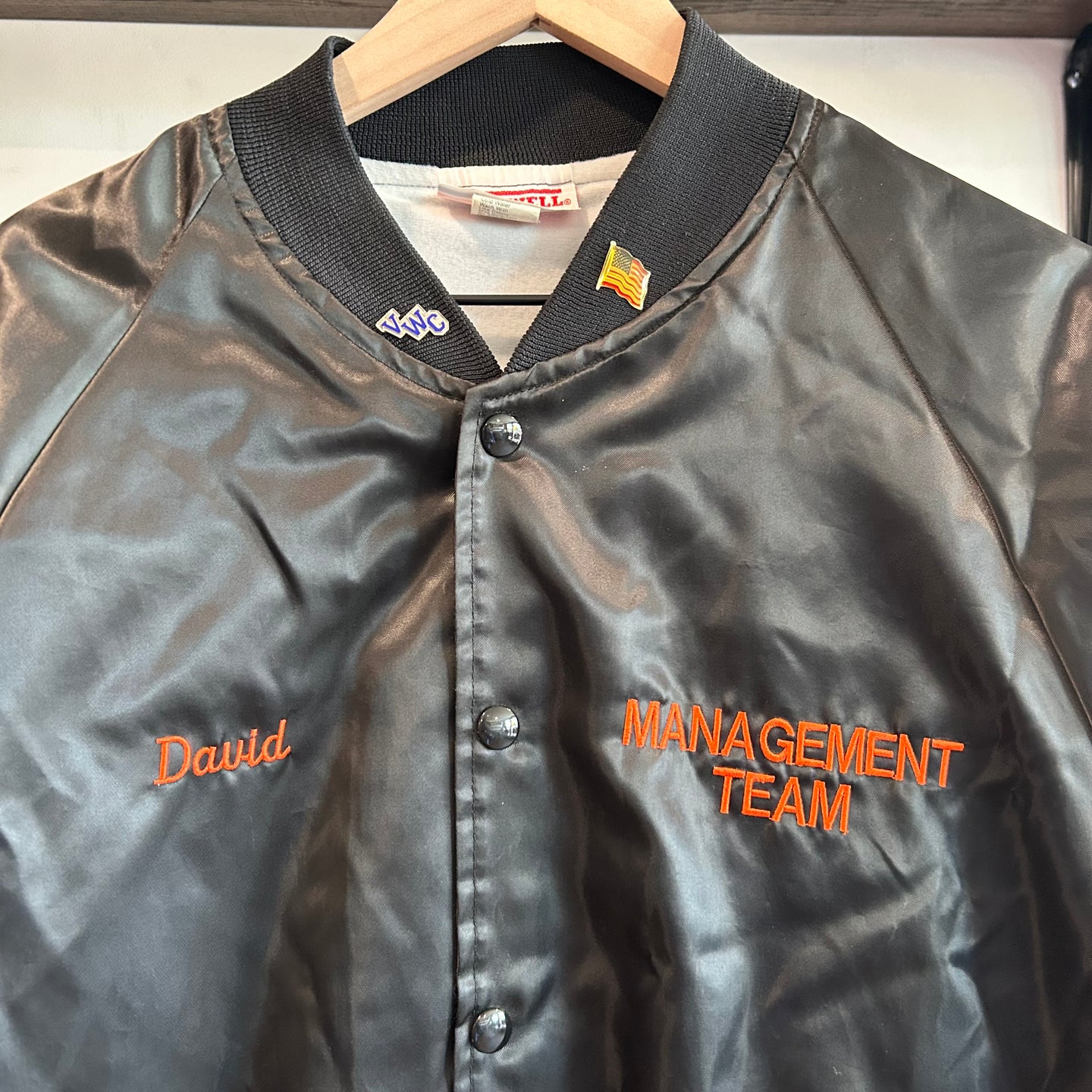 Vintage satin work jacket